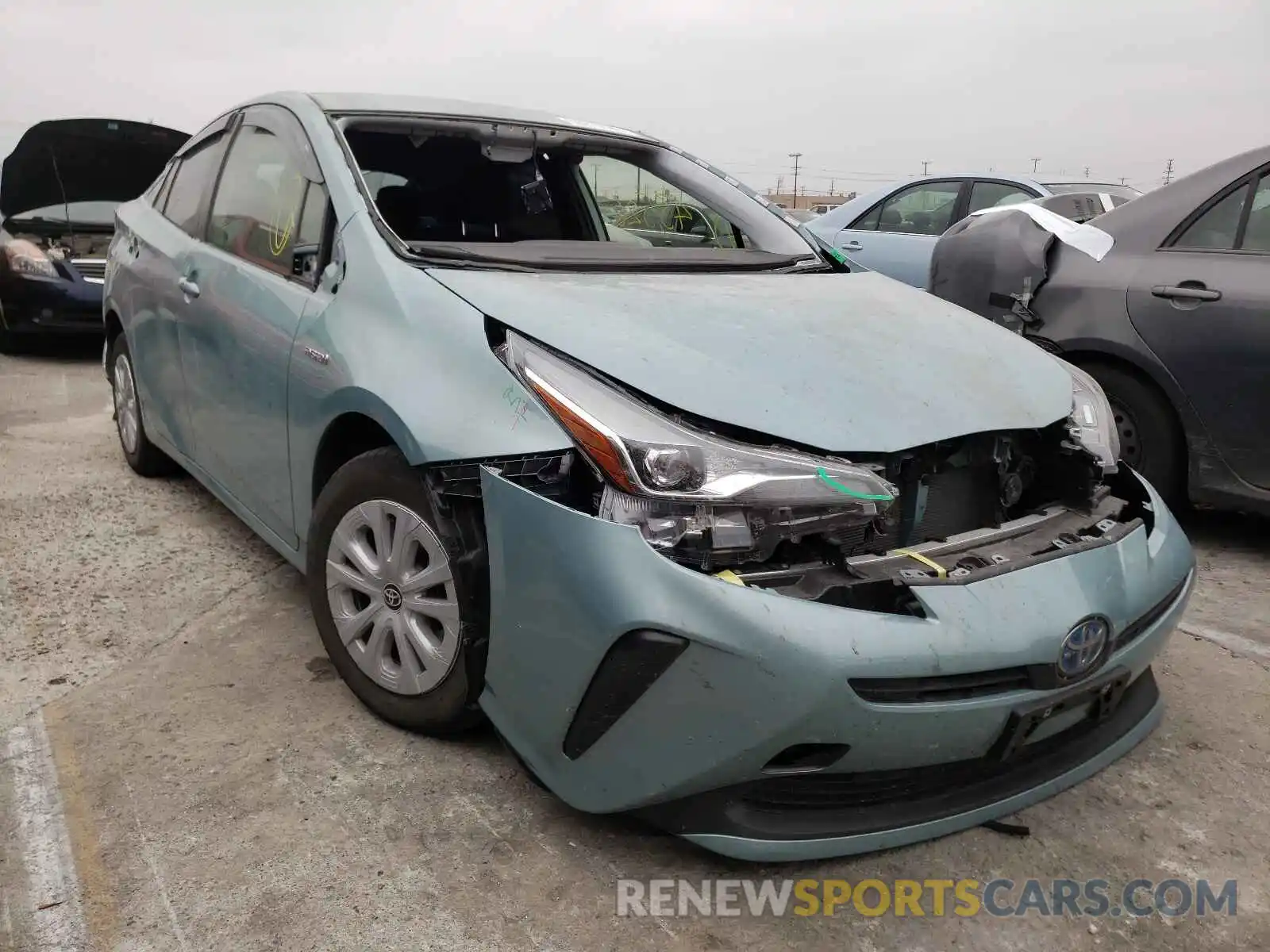 1 Photograph of a damaged car JTDKARFU5L3110940 TOYOTA PRIUS 2020