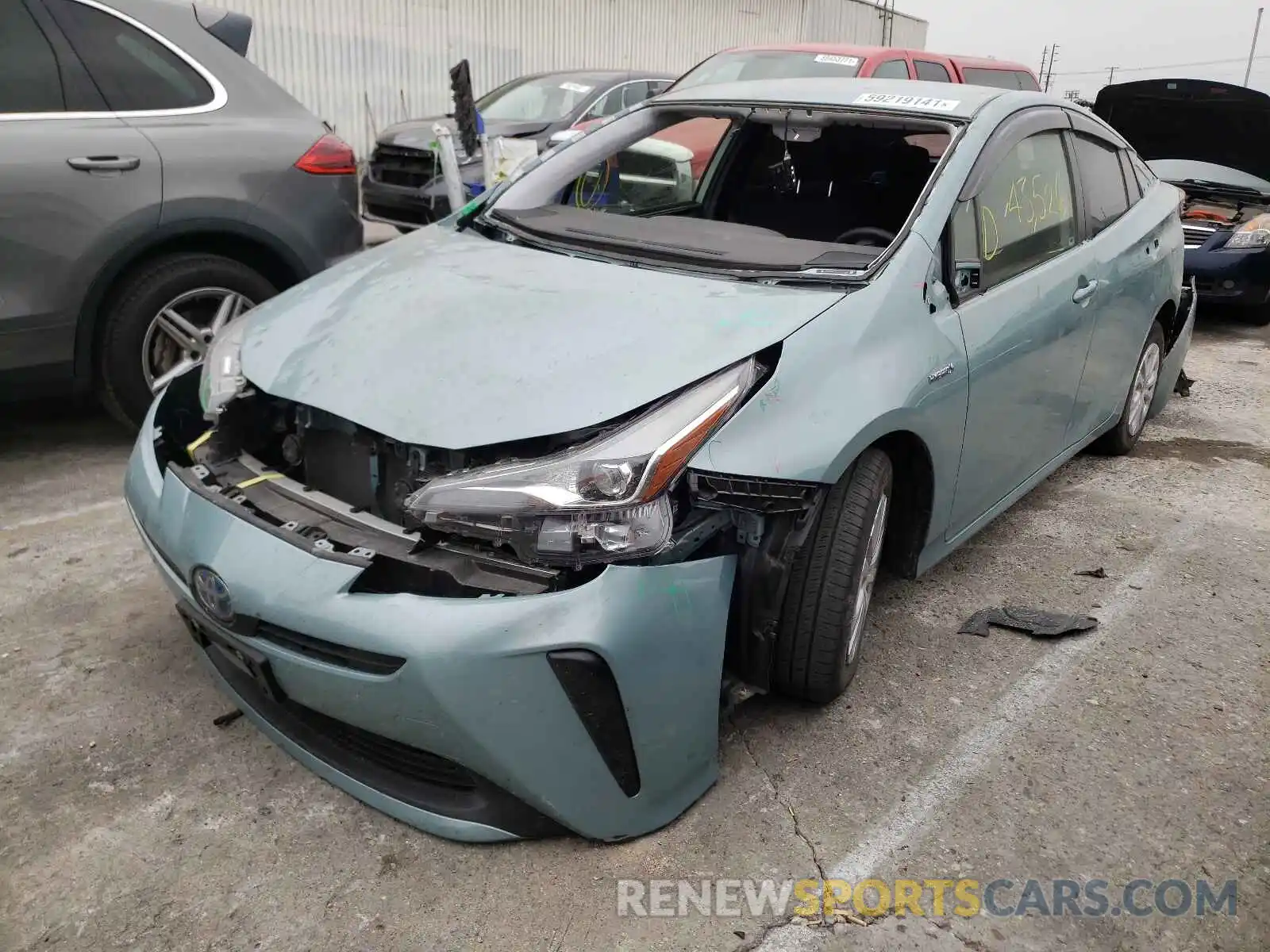 2 Photograph of a damaged car JTDKARFU5L3110940 TOYOTA PRIUS 2020