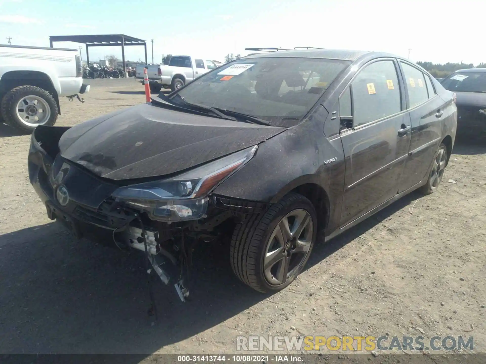 2 Photograph of a damaged car JTDKARFU5L3112350 TOYOTA PRIUS 2020