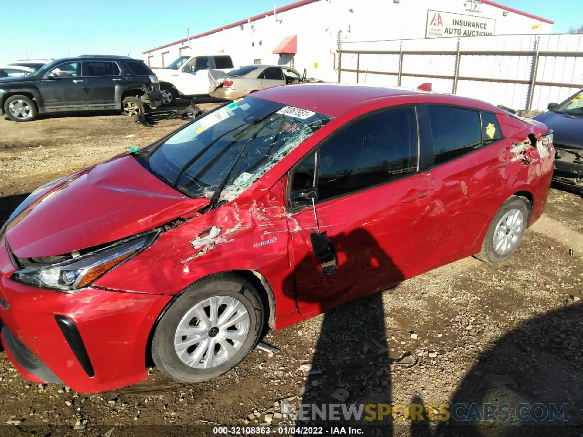 6 Фотография поврежденного автомобиля JTDKARFU5L3112896 TOYOTA PRIUS 2020