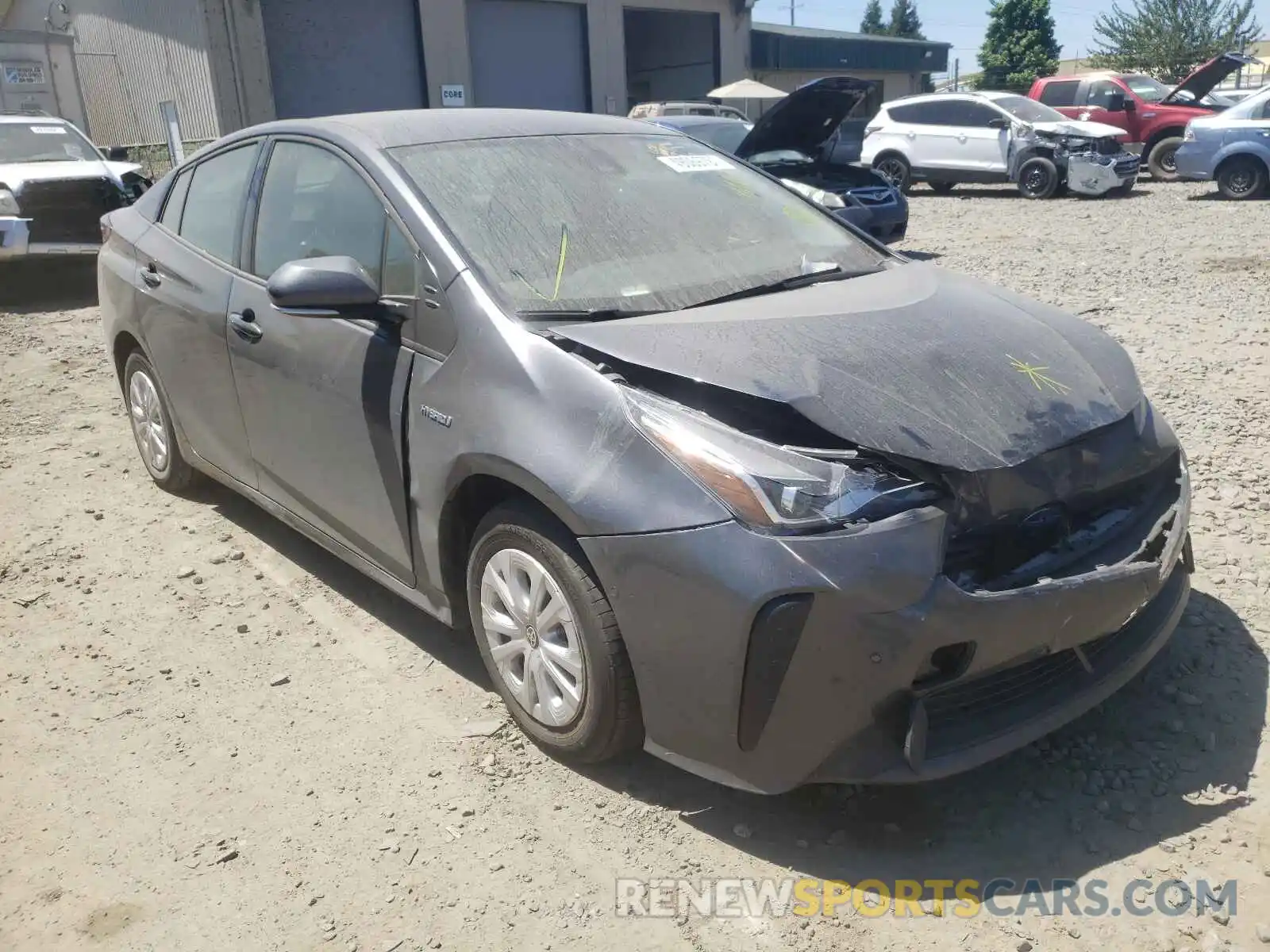 1 Photograph of a damaged car JTDKARFU5L3113191 TOYOTA PRIUS 2020