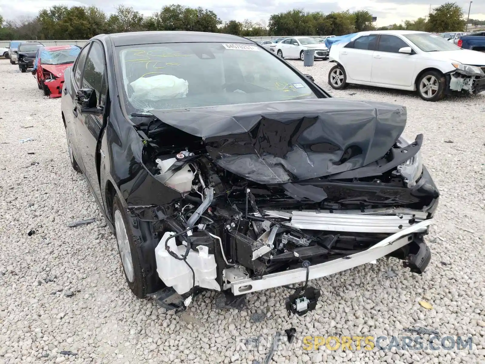 1 Photograph of a damaged car JTDKARFU5L3113319 TOYOTA PRIUS 2020