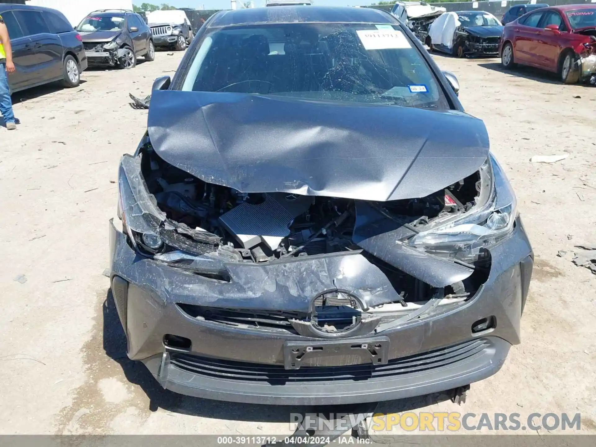 6 Photograph of a damaged car JTDKARFU5L3114647 TOYOTA PRIUS 2020