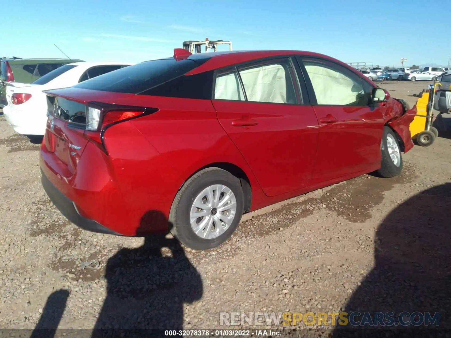 4 Photograph of a damaged car JTDKARFU5L3116236 TOYOTA PRIUS 2020