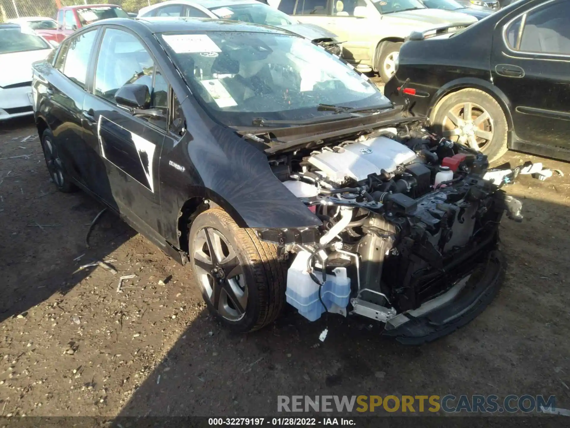 1 Photograph of a damaged car JTDKARFU5L3116317 TOYOTA PRIUS 2020