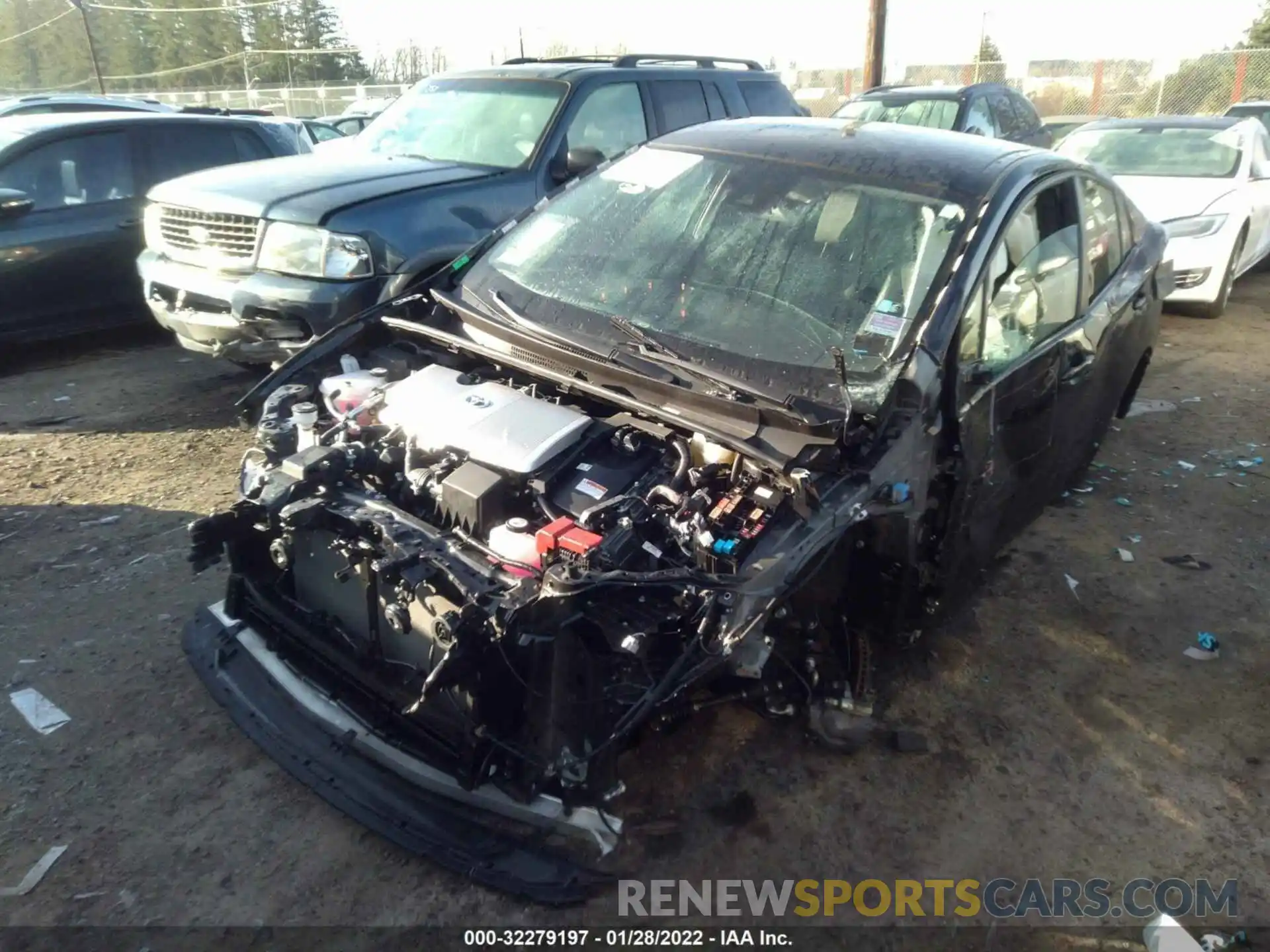 2 Photograph of a damaged car JTDKARFU5L3116317 TOYOTA PRIUS 2020