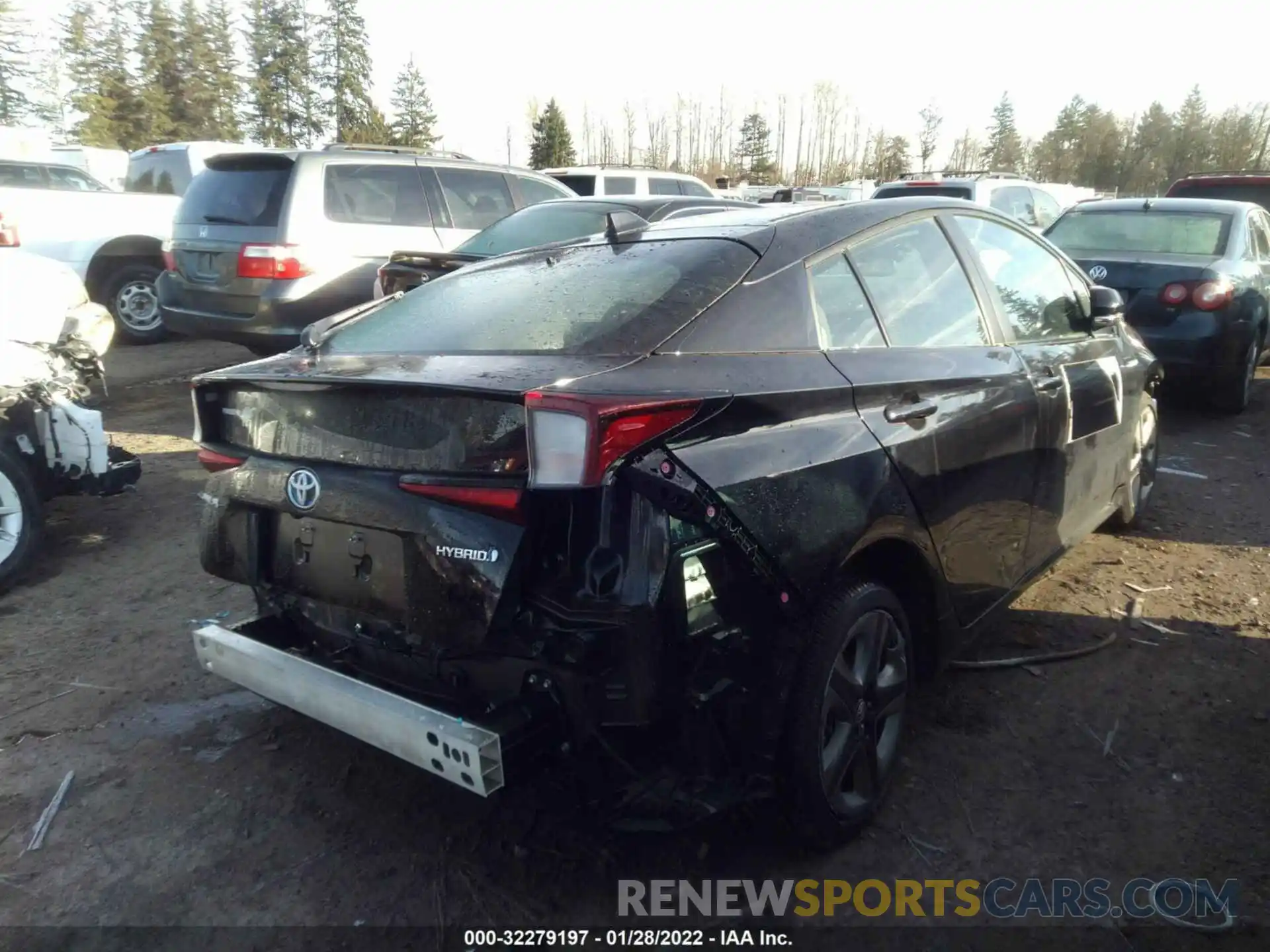 4 Photograph of a damaged car JTDKARFU5L3116317 TOYOTA PRIUS 2020