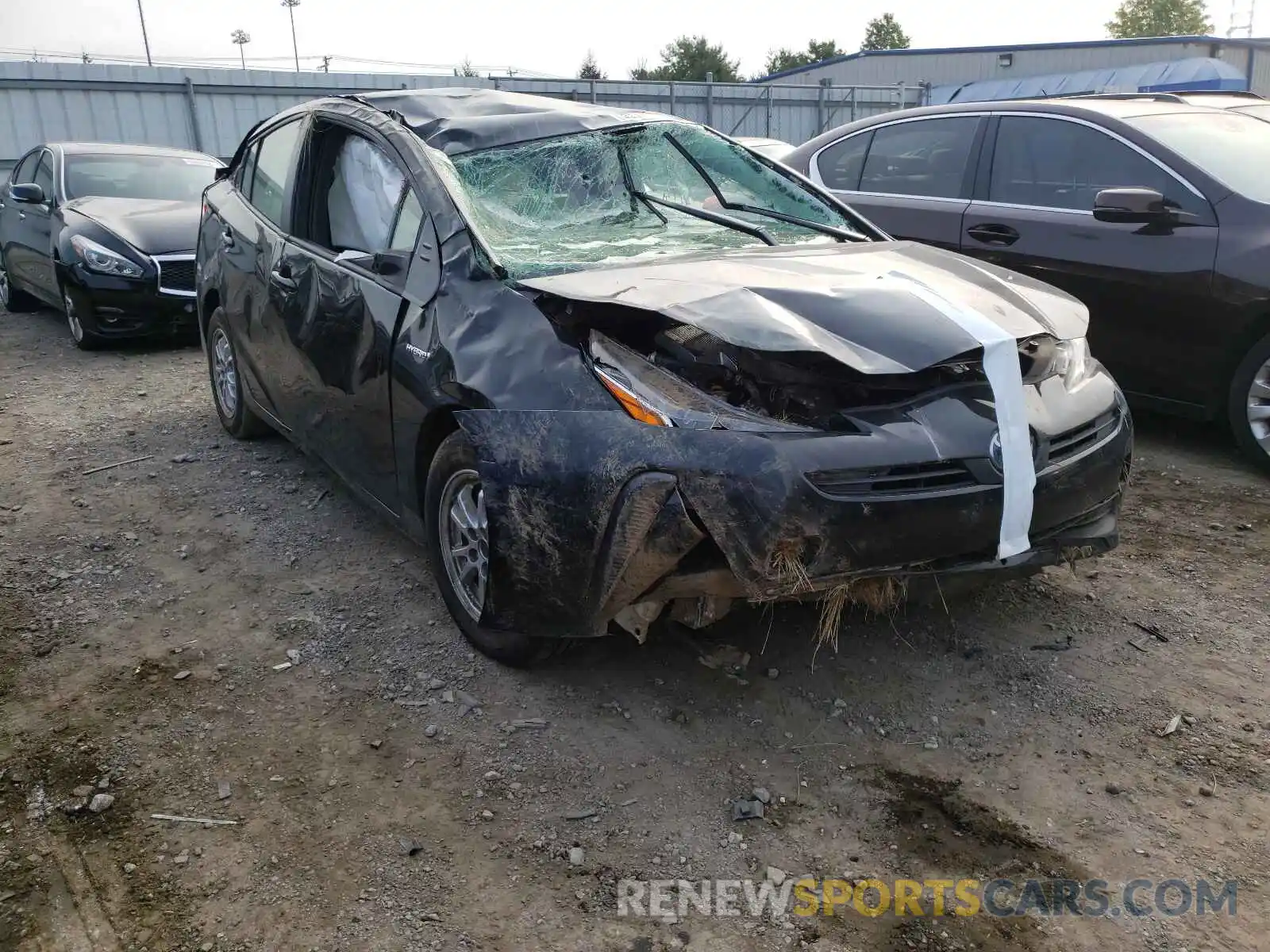 1 Photograph of a damaged car JTDKARFU5L3117032 TOYOTA PRIUS 2020