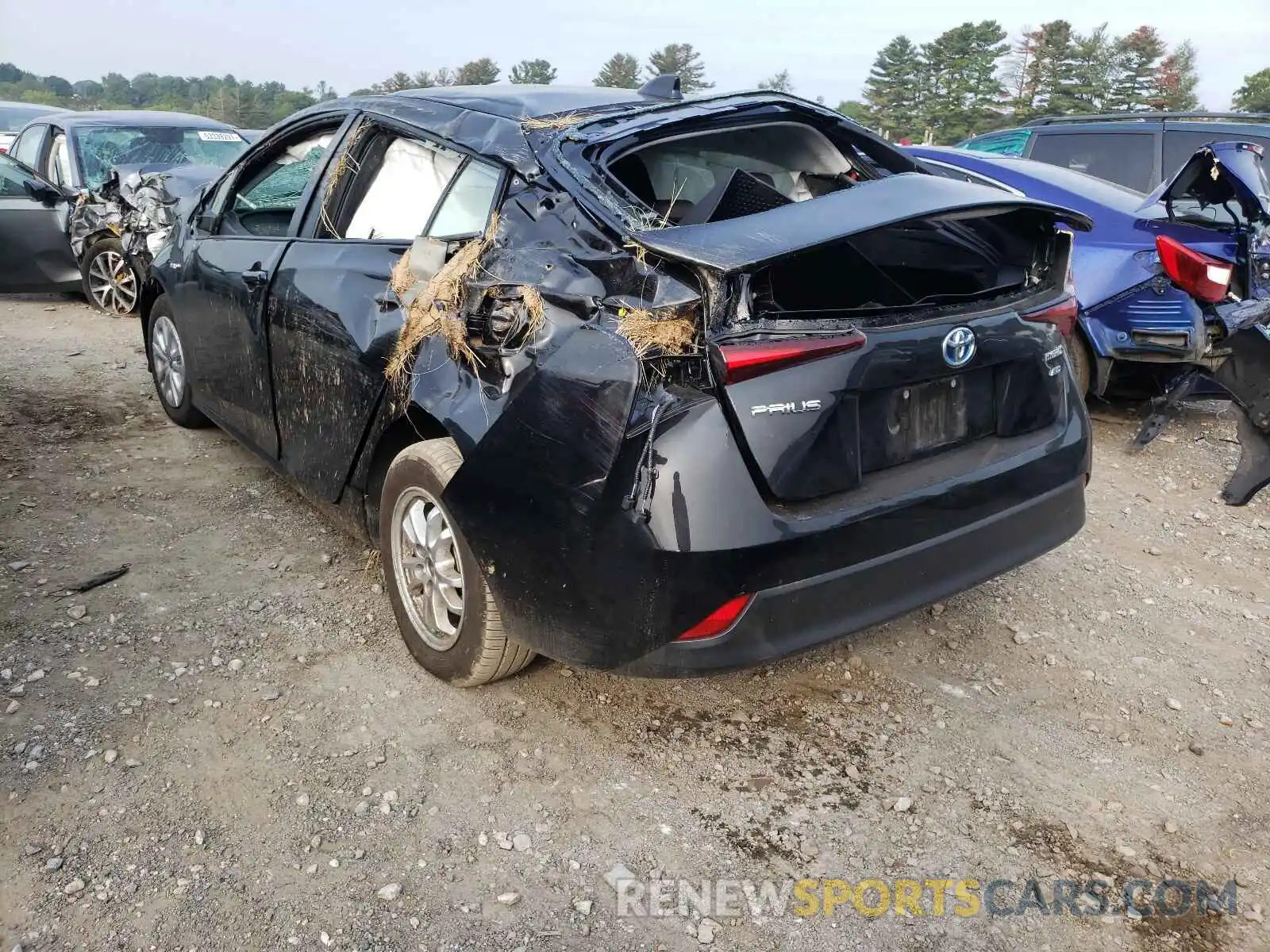 3 Photograph of a damaged car JTDKARFU5L3117032 TOYOTA PRIUS 2020