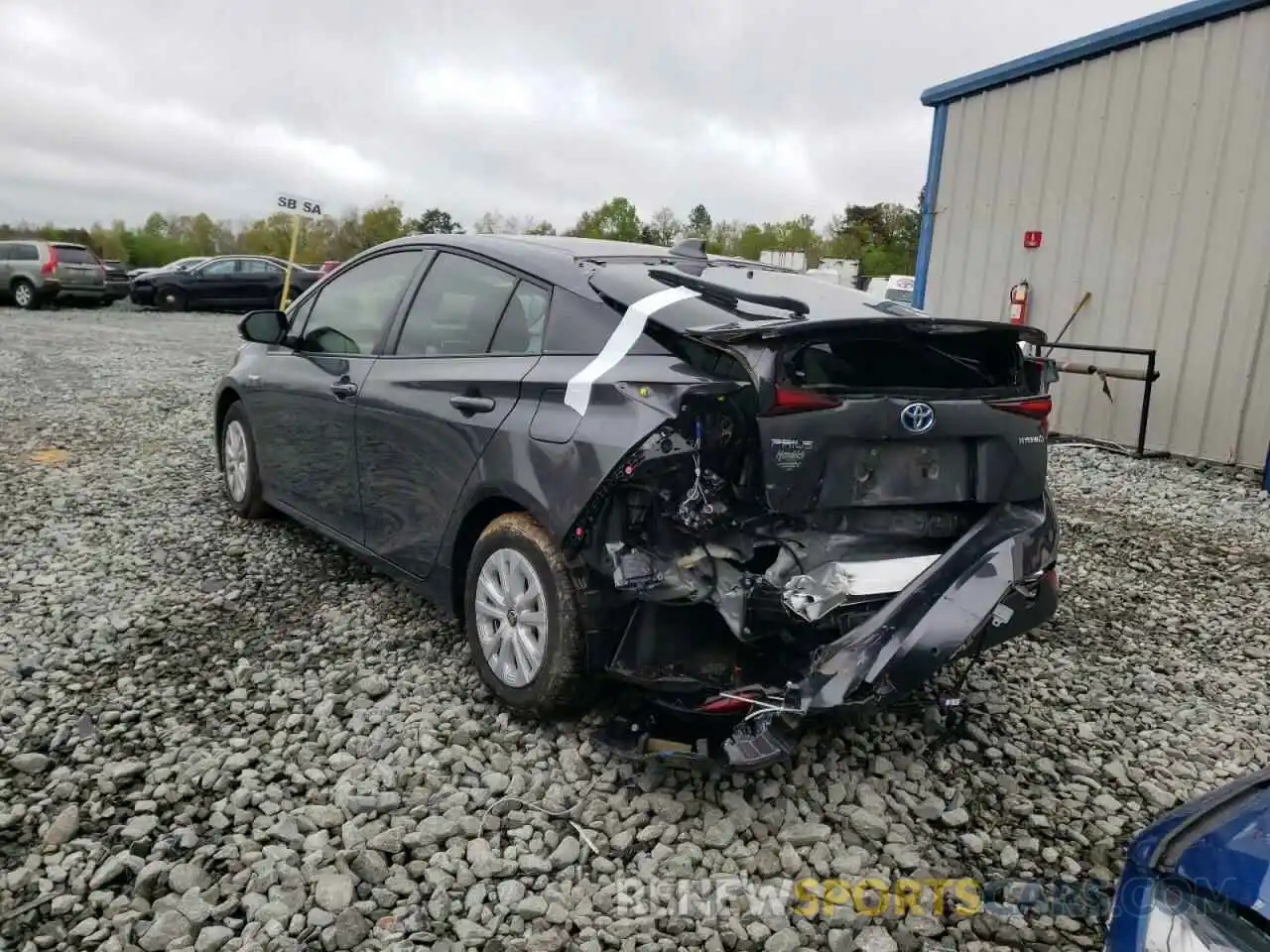 3 Photograph of a damaged car JTDKARFU5L3117239 TOYOTA PRIUS 2020