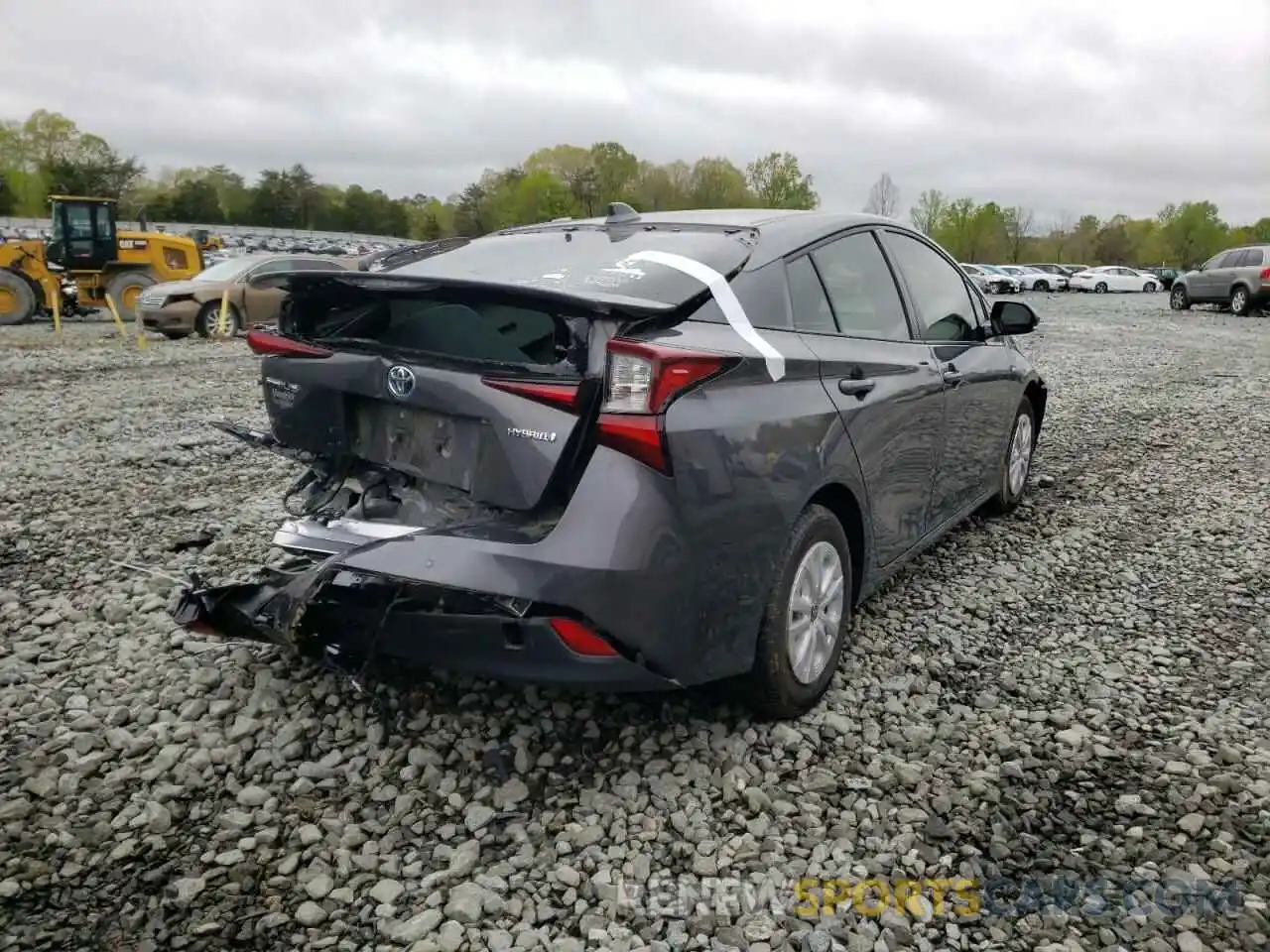 4 Photograph of a damaged car JTDKARFU5L3117239 TOYOTA PRIUS 2020