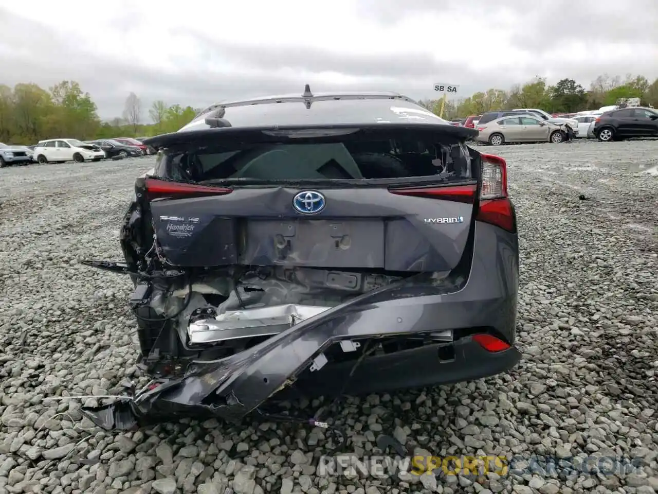 9 Photograph of a damaged car JTDKARFU5L3117239 TOYOTA PRIUS 2020