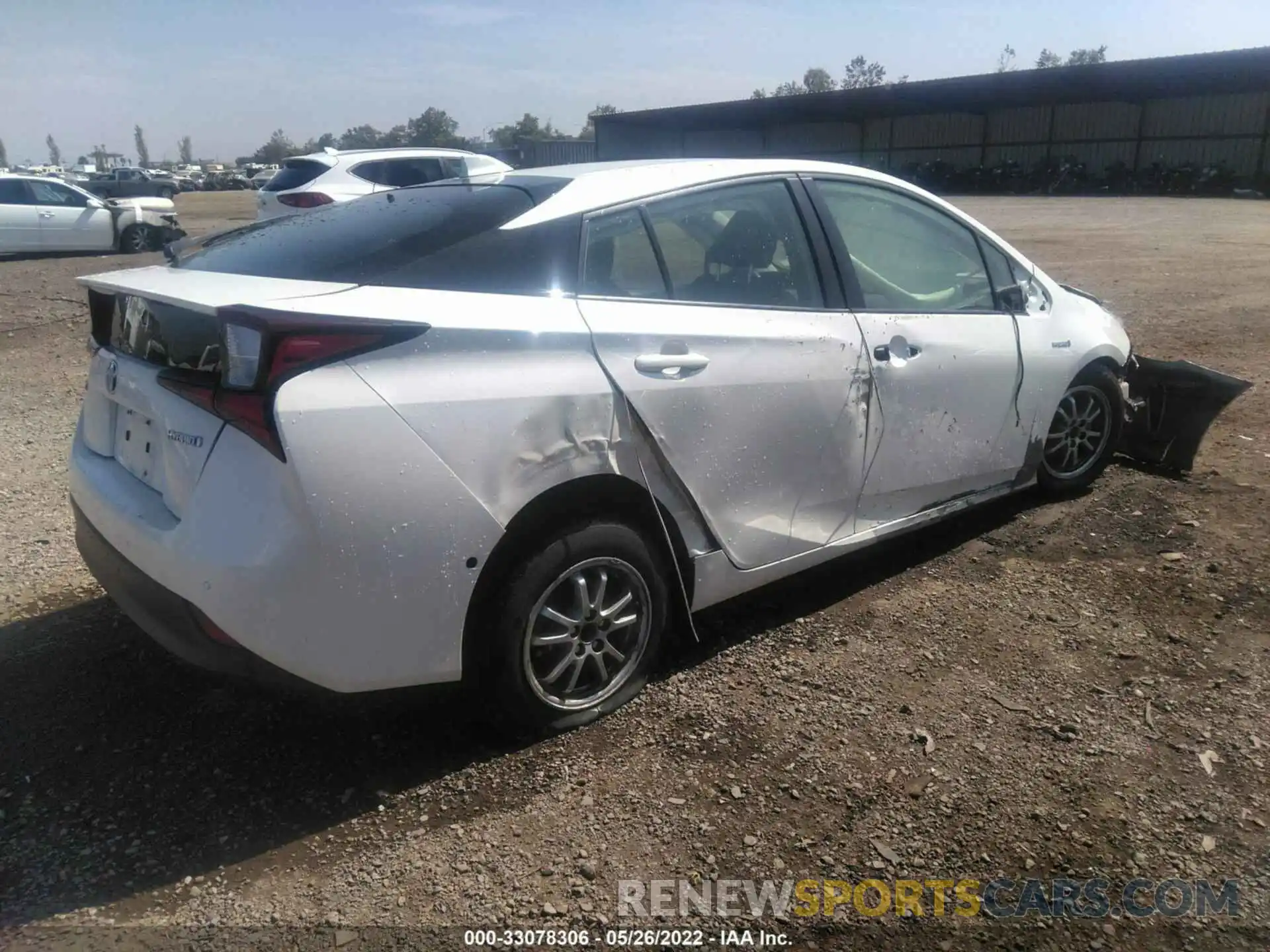 4 Photograph of a damaged car JTDKARFU5L3117340 TOYOTA PRIUS 2020