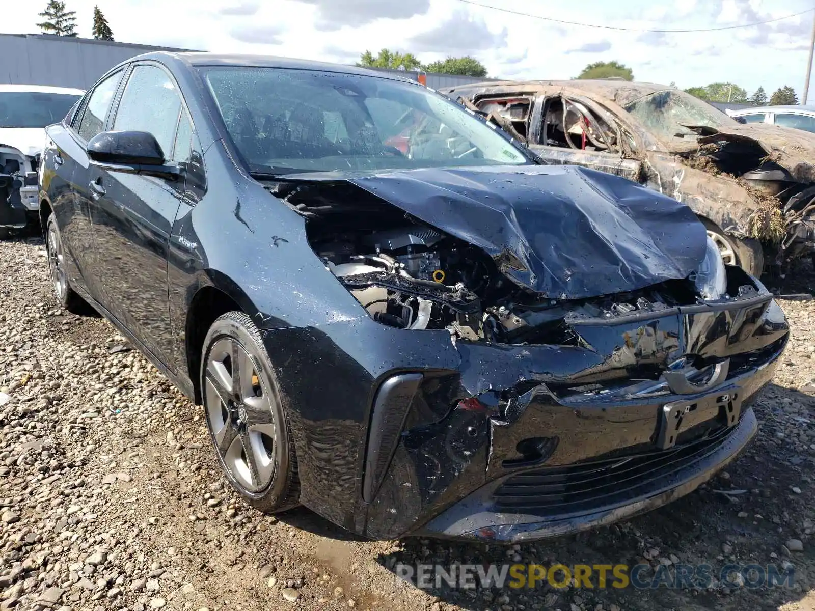 1 Photograph of a damaged car JTDKARFU5L3120223 TOYOTA PRIUS 2020