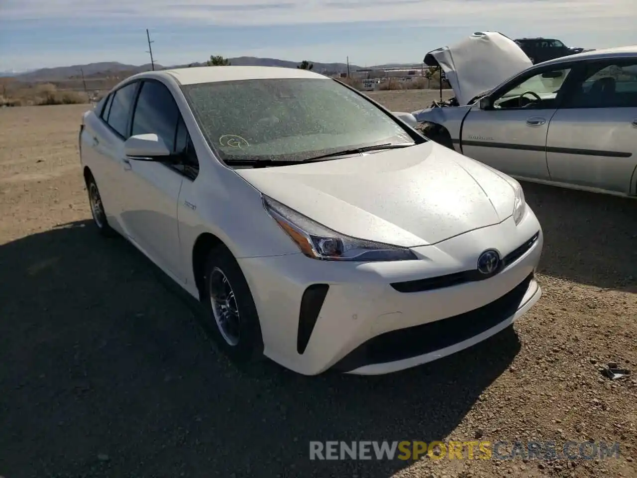 1 Photograph of a damaged car JTDKARFU5L3120593 TOYOTA PRIUS 2020