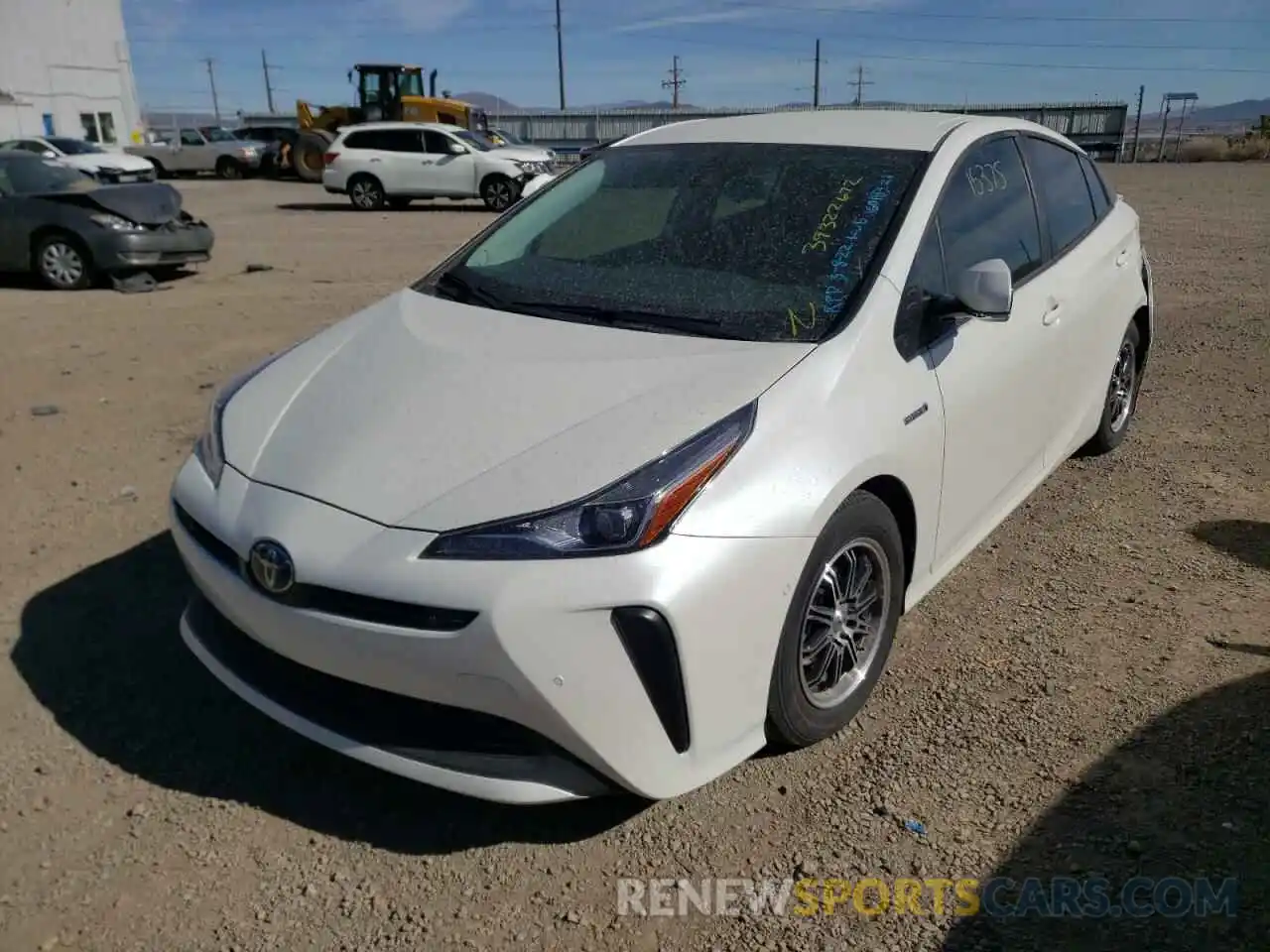 2 Photograph of a damaged car JTDKARFU5L3120593 TOYOTA PRIUS 2020