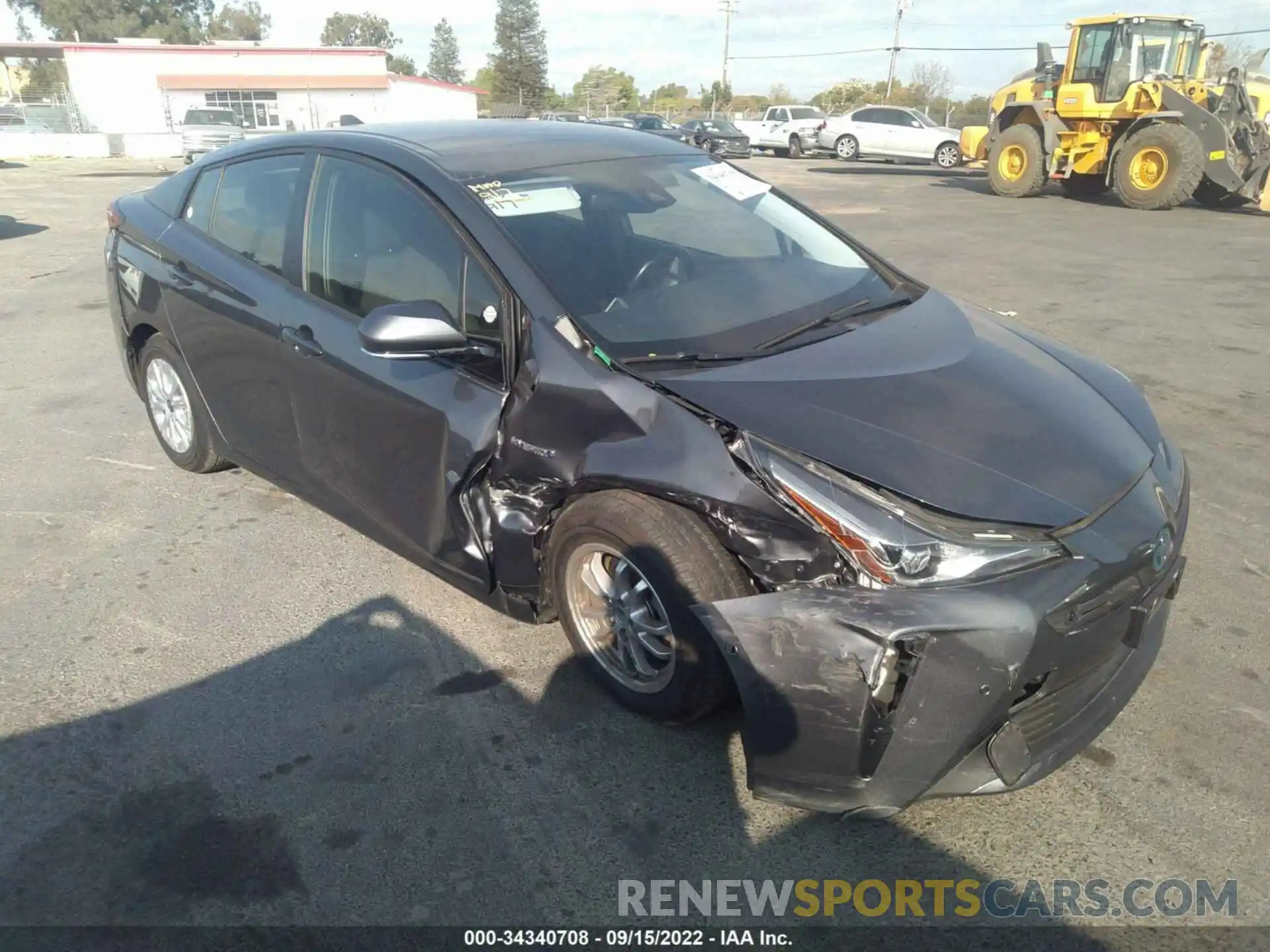 1 Photograph of a damaged car JTDKARFU5L3121307 TOYOTA PRIUS 2020