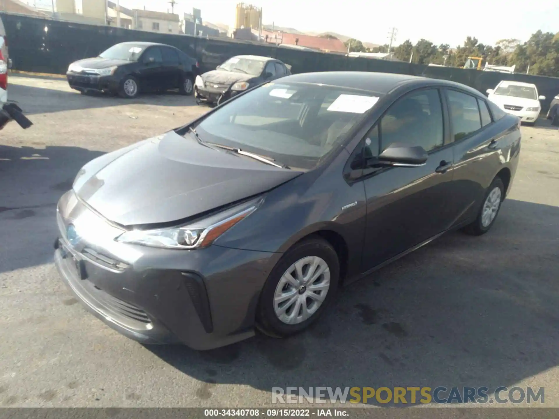 2 Photograph of a damaged car JTDKARFU5L3121307 TOYOTA PRIUS 2020