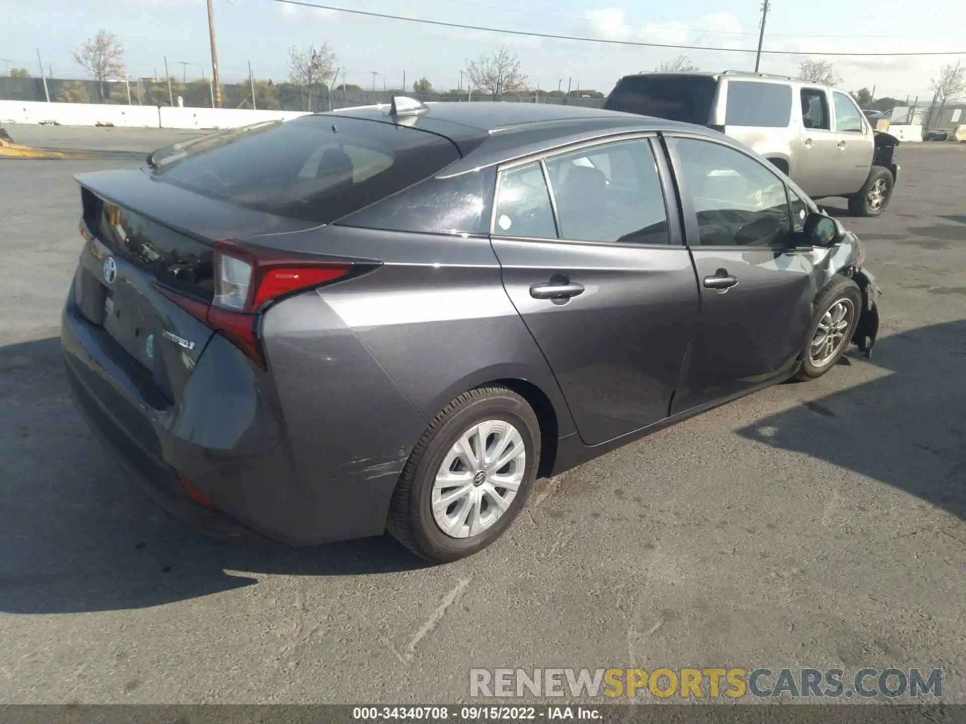 4 Photograph of a damaged car JTDKARFU5L3121307 TOYOTA PRIUS 2020