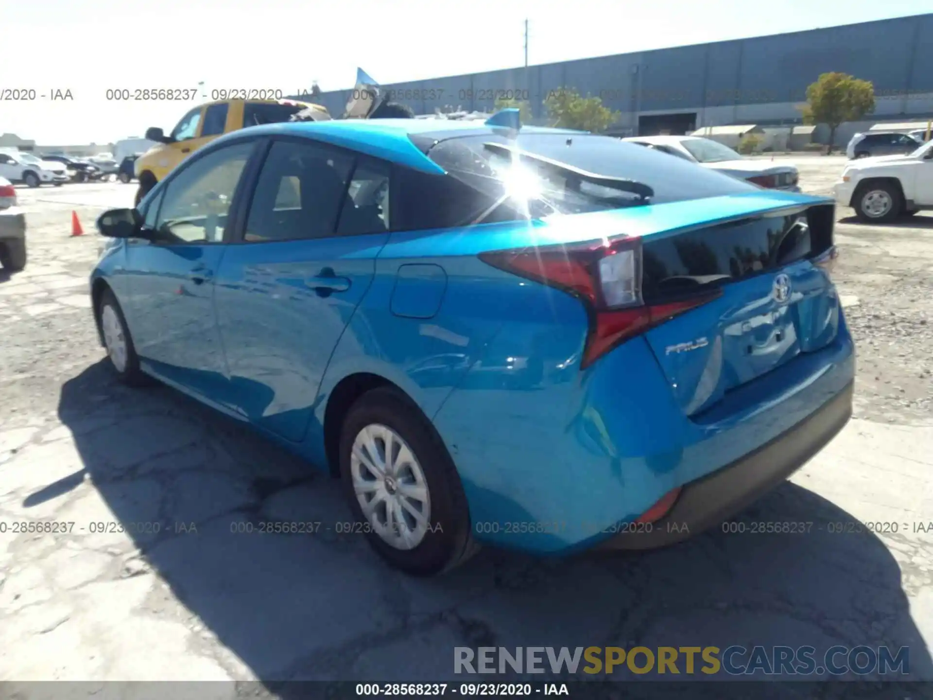 3 Photograph of a damaged car JTDKARFU5L3122733 TOYOTA PRIUS 2020