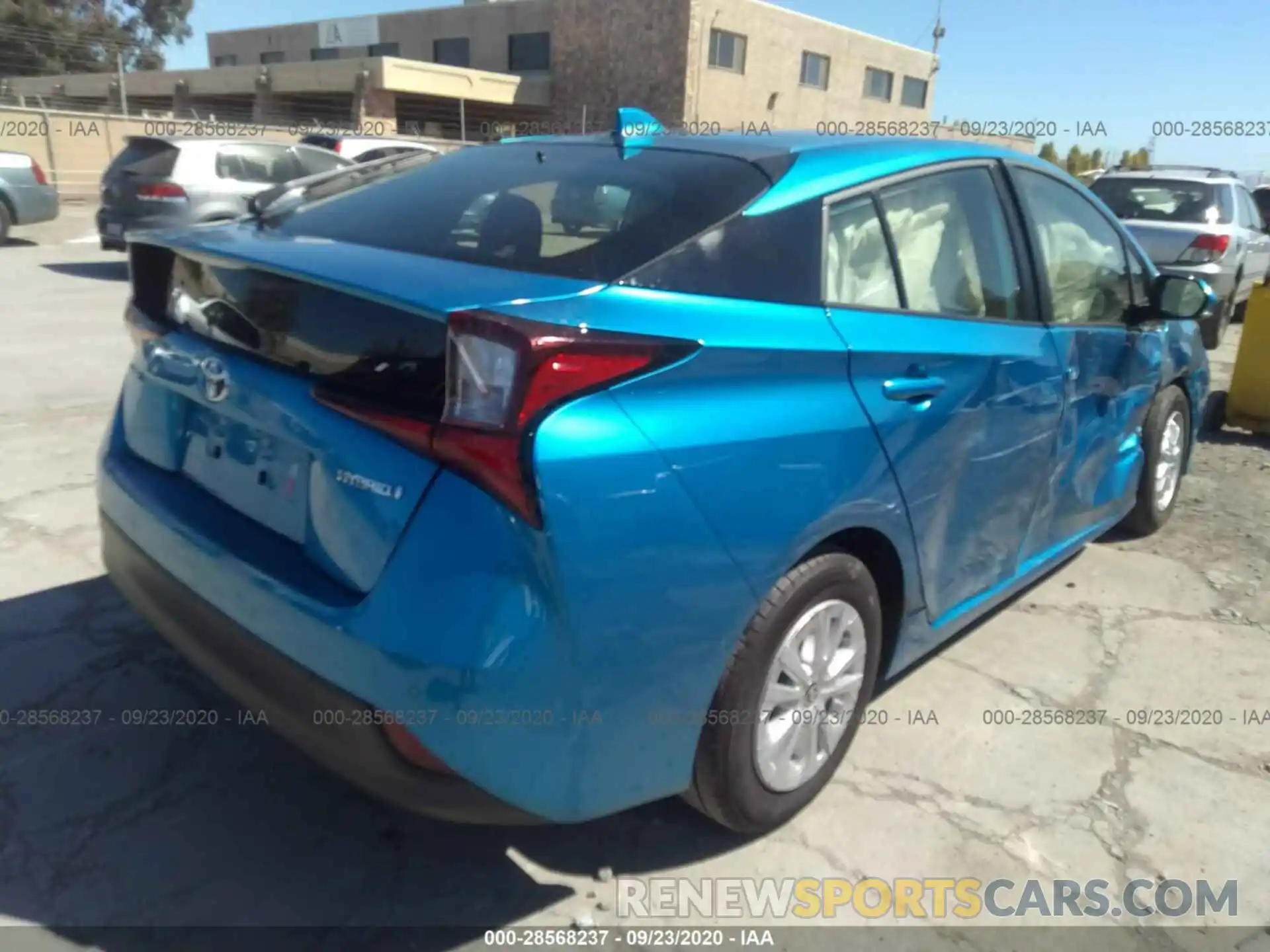 4 Photograph of a damaged car JTDKARFU5L3122733 TOYOTA PRIUS 2020