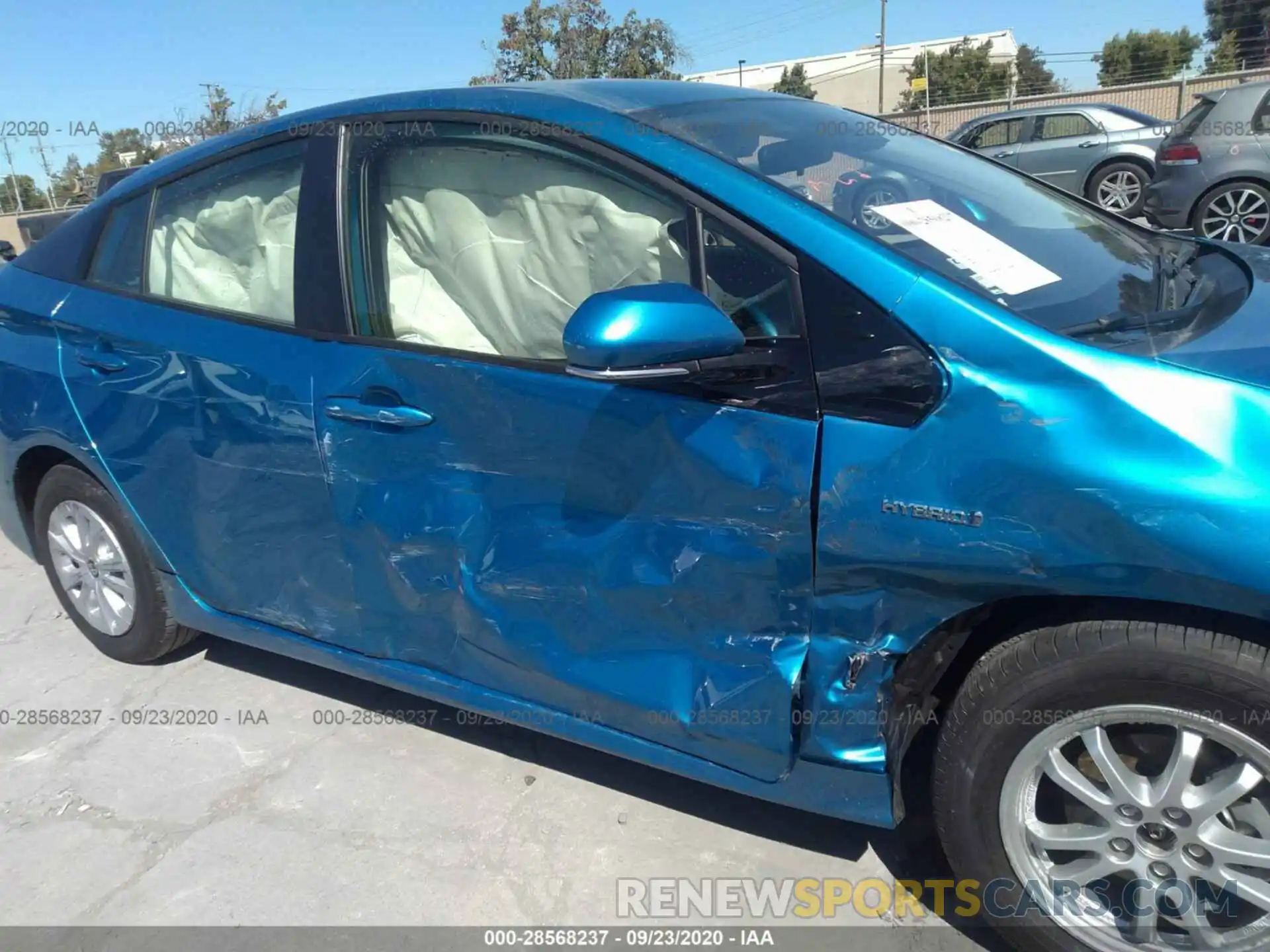 6 Photograph of a damaged car JTDKARFU5L3122733 TOYOTA PRIUS 2020