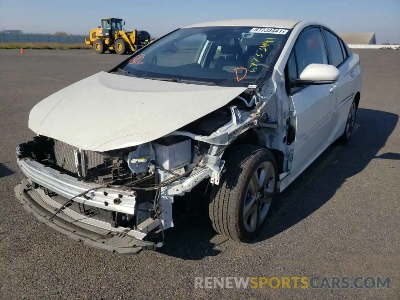 2 Photograph of a damaged car JTDKARFU5L3123610 TOYOTA PRIUS 2020