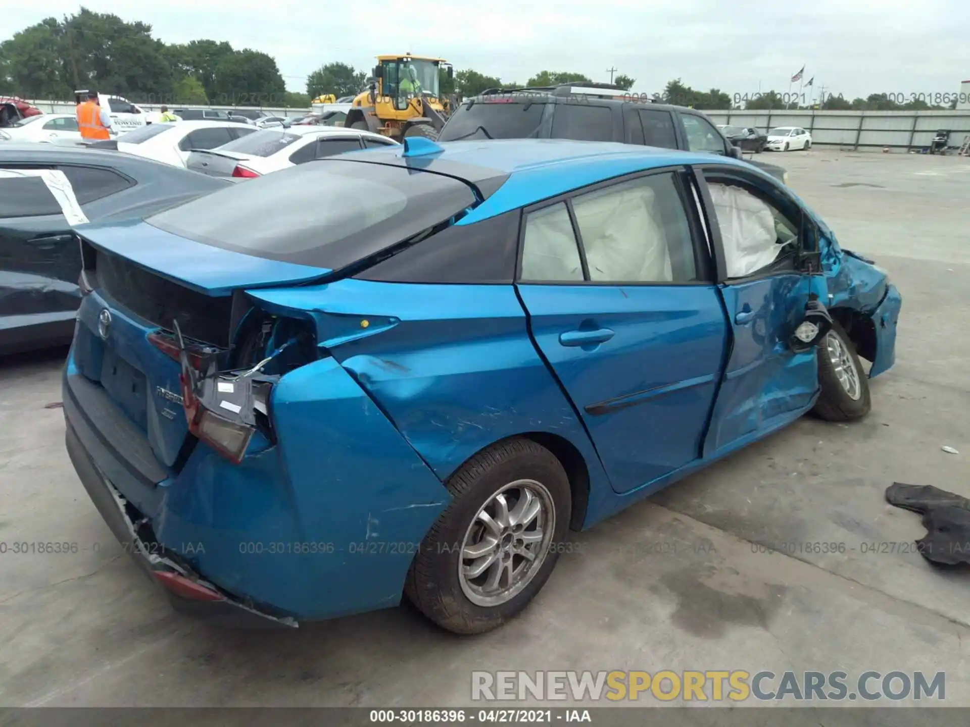 4 Photograph of a damaged car JTDKARFU5L3126555 TOYOTA PRIUS 2020