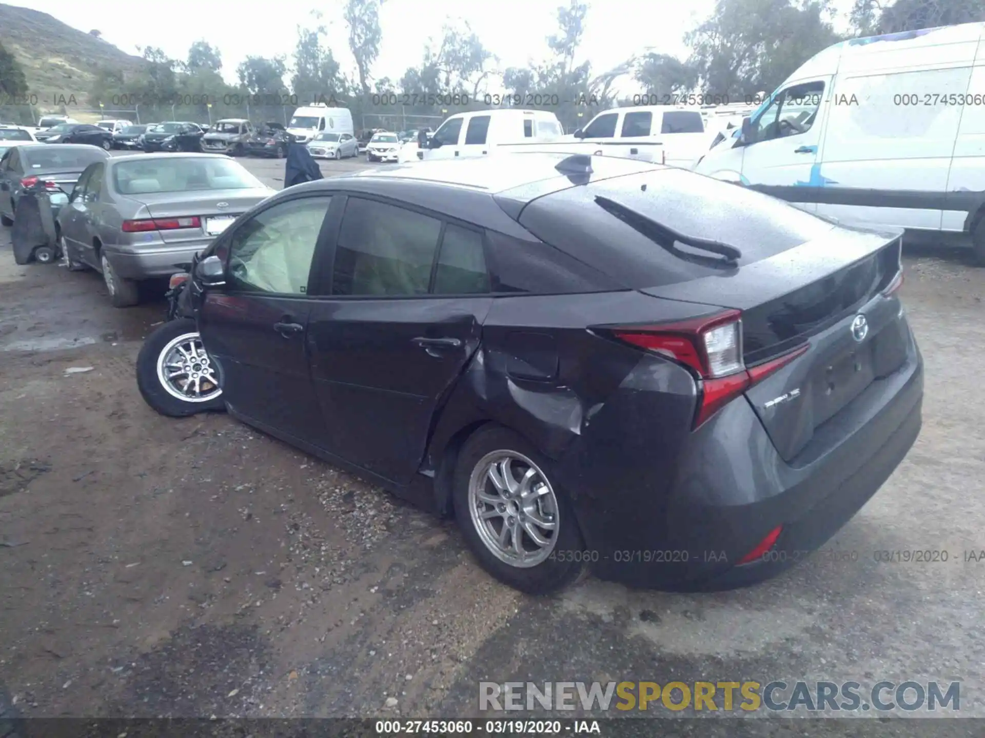 3 Photograph of a damaged car JTDKARFU6L3103463 TOYOTA PRIUS 2020