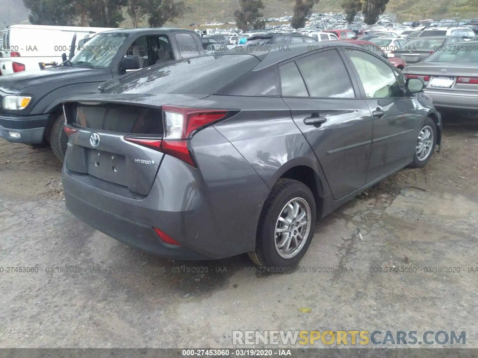 4 Photograph of a damaged car JTDKARFU6L3103463 TOYOTA PRIUS 2020