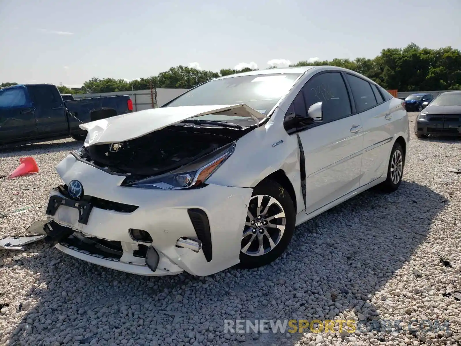 2 Photograph of a damaged car JTDKARFU6L3104418 TOYOTA PRIUS 2020