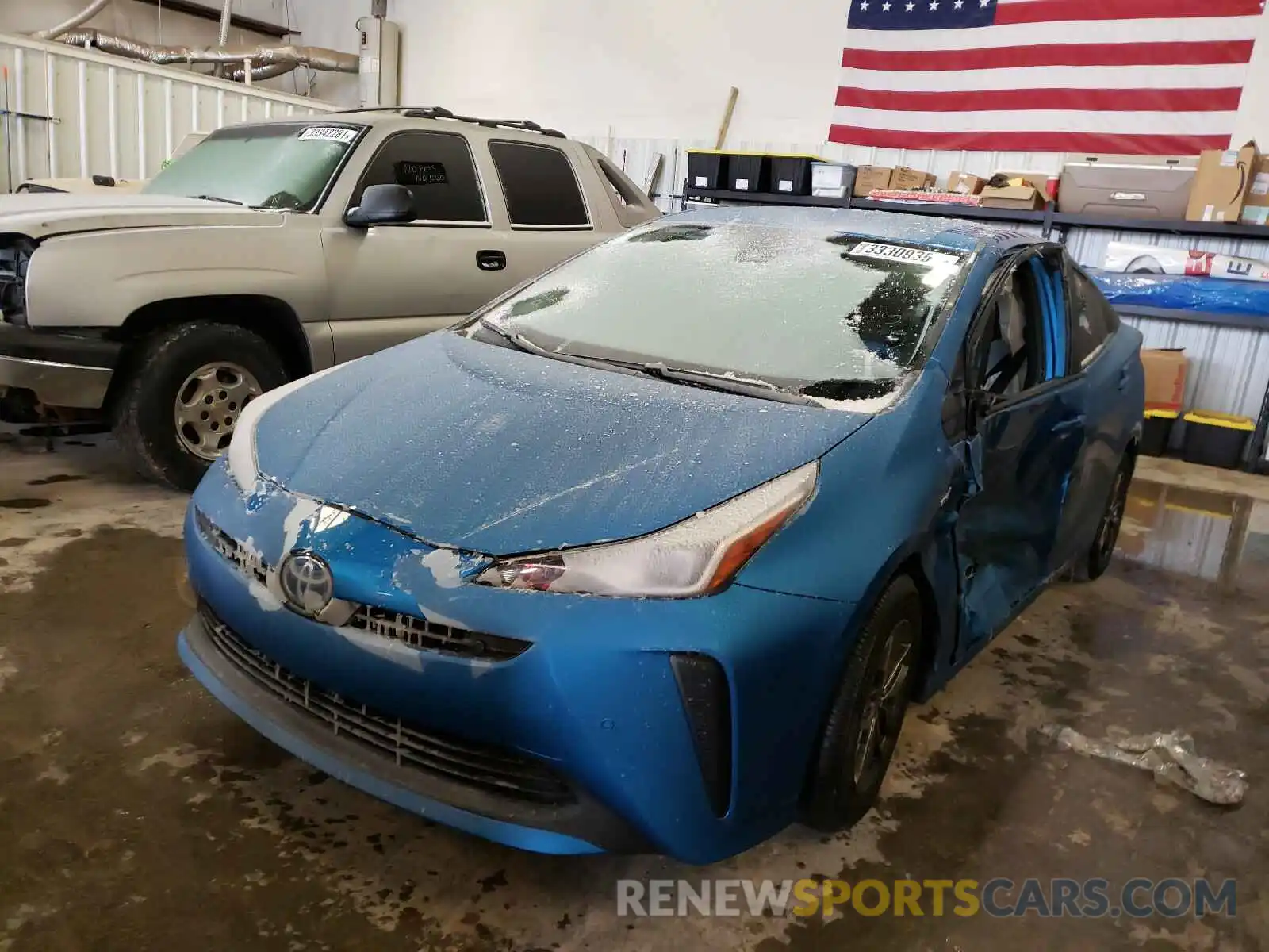 2 Photograph of a damaged car JTDKARFU6L3104564 TOYOTA PRIUS 2020