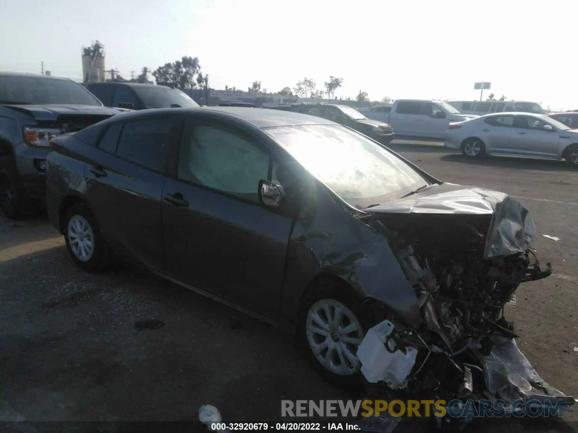 1 Photograph of a damaged car JTDKARFU6L3105181 TOYOTA PRIUS 2020