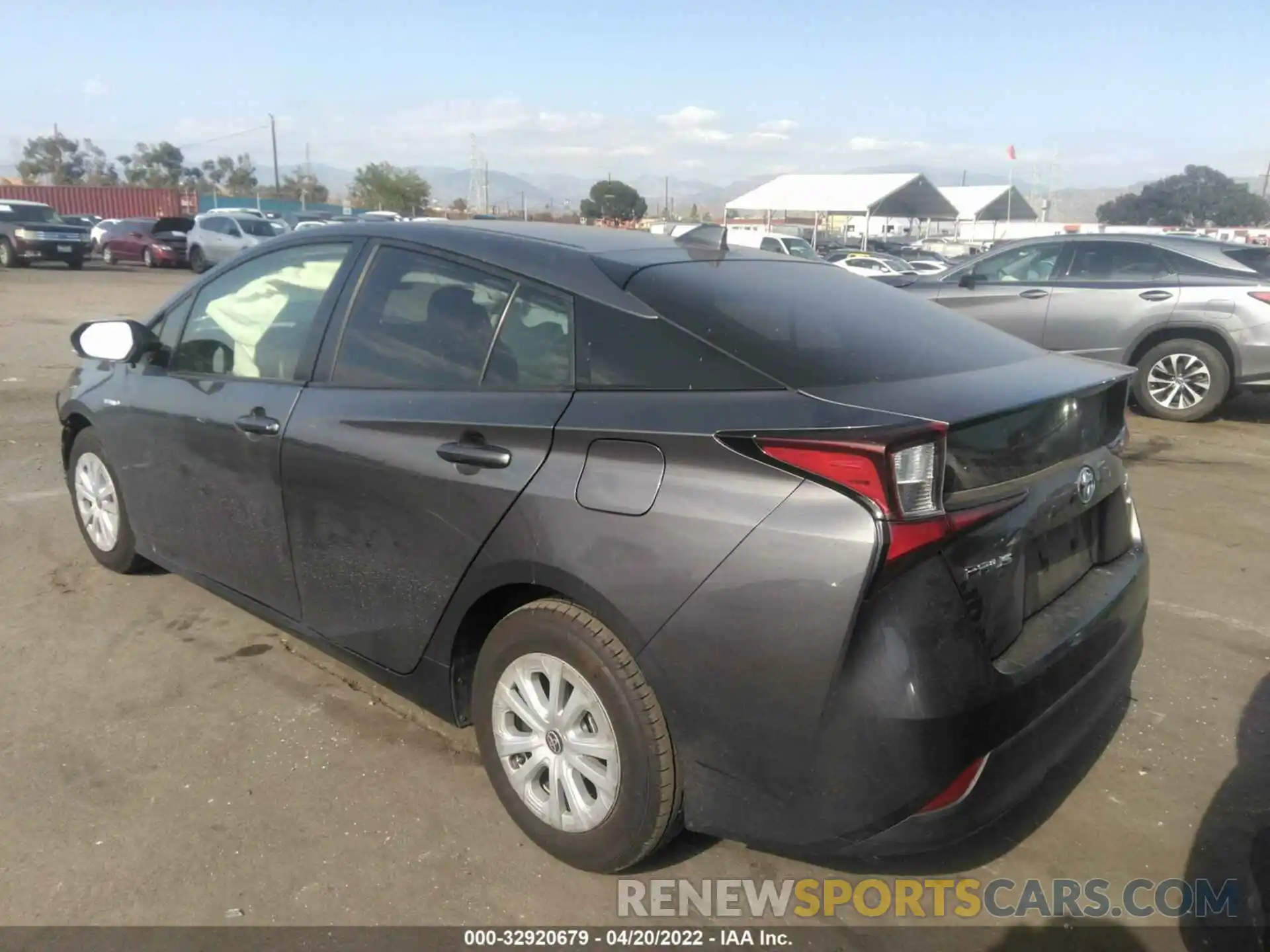 3 Photograph of a damaged car JTDKARFU6L3105181 TOYOTA PRIUS 2020