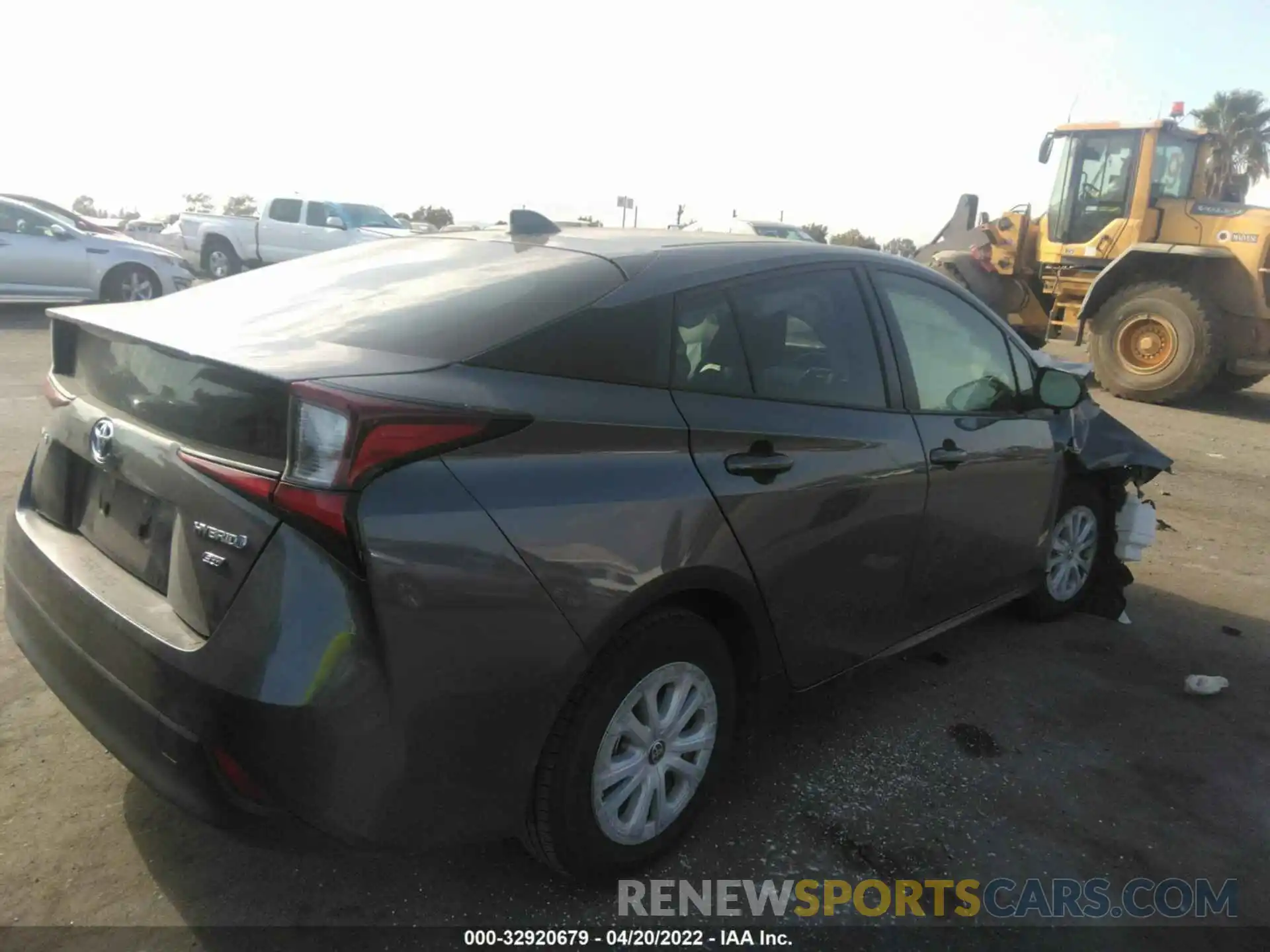 4 Photograph of a damaged car JTDKARFU6L3105181 TOYOTA PRIUS 2020