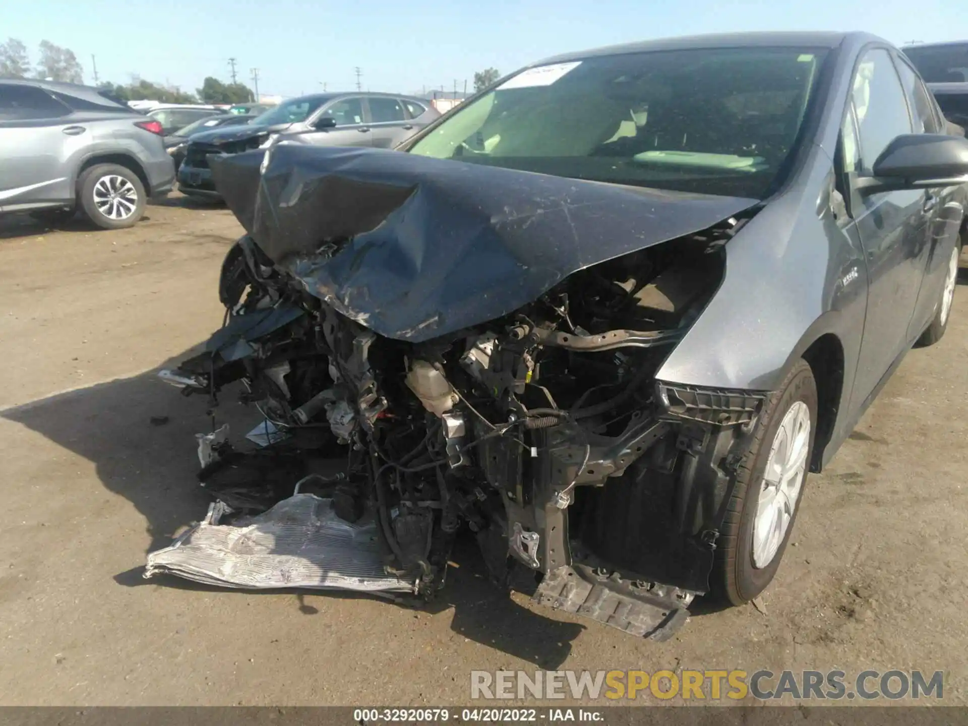 6 Photograph of a damaged car JTDKARFU6L3105181 TOYOTA PRIUS 2020