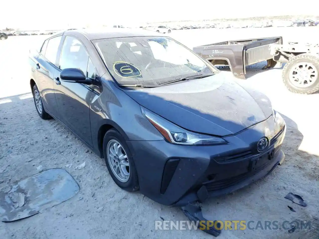 1 Photograph of a damaged car JTDKARFU6L3106797 TOYOTA PRIUS 2020