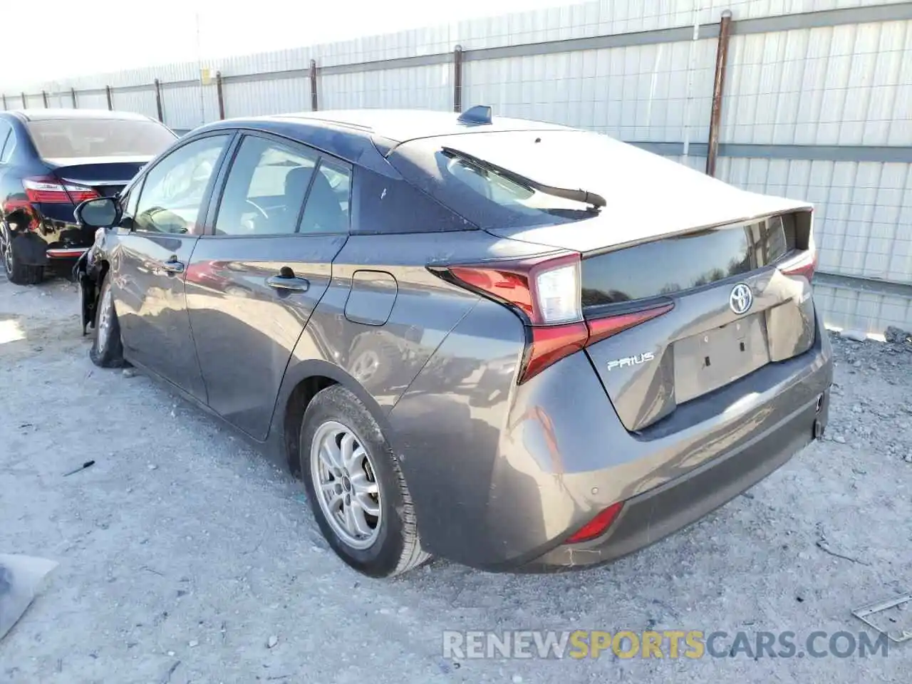 3 Photograph of a damaged car JTDKARFU6L3106797 TOYOTA PRIUS 2020