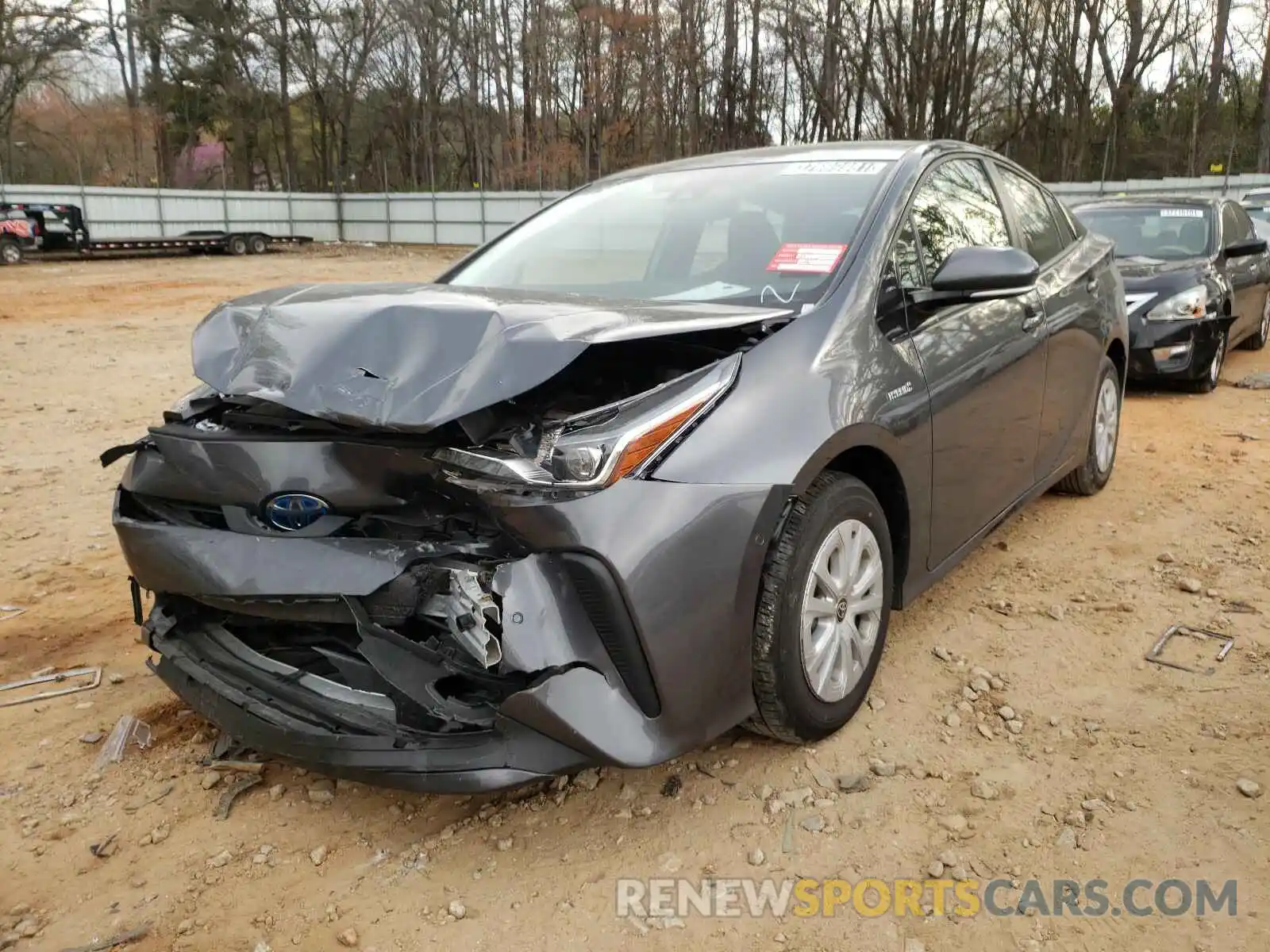 2 Photograph of a damaged car JTDKARFU6L3106881 TOYOTA PRIUS 2020