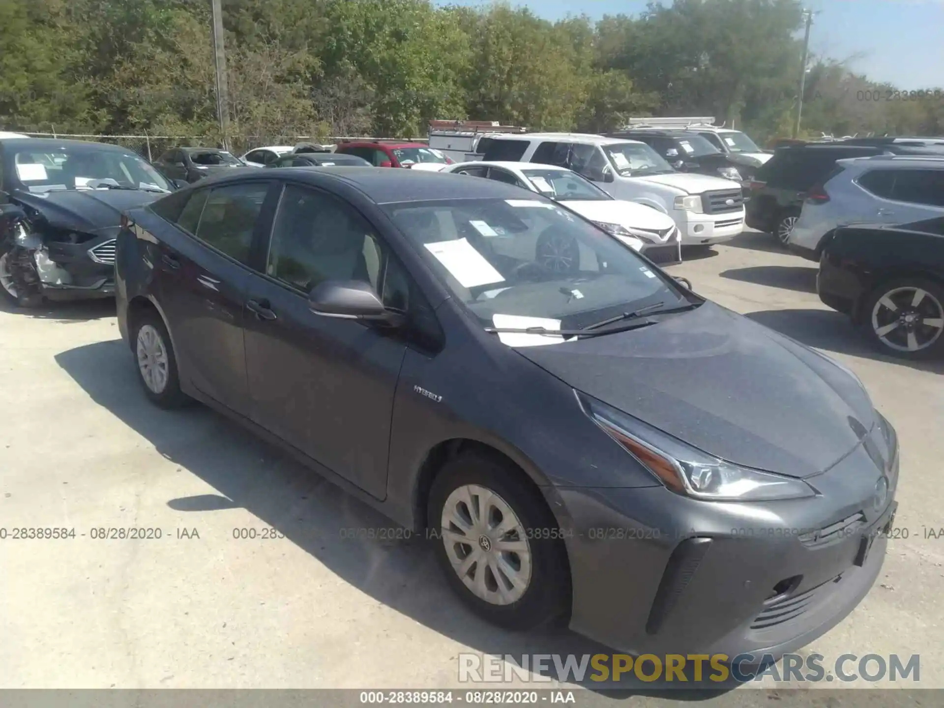 1 Photograph of a damaged car JTDKARFU6L3108775 TOYOTA PRIUS 2020