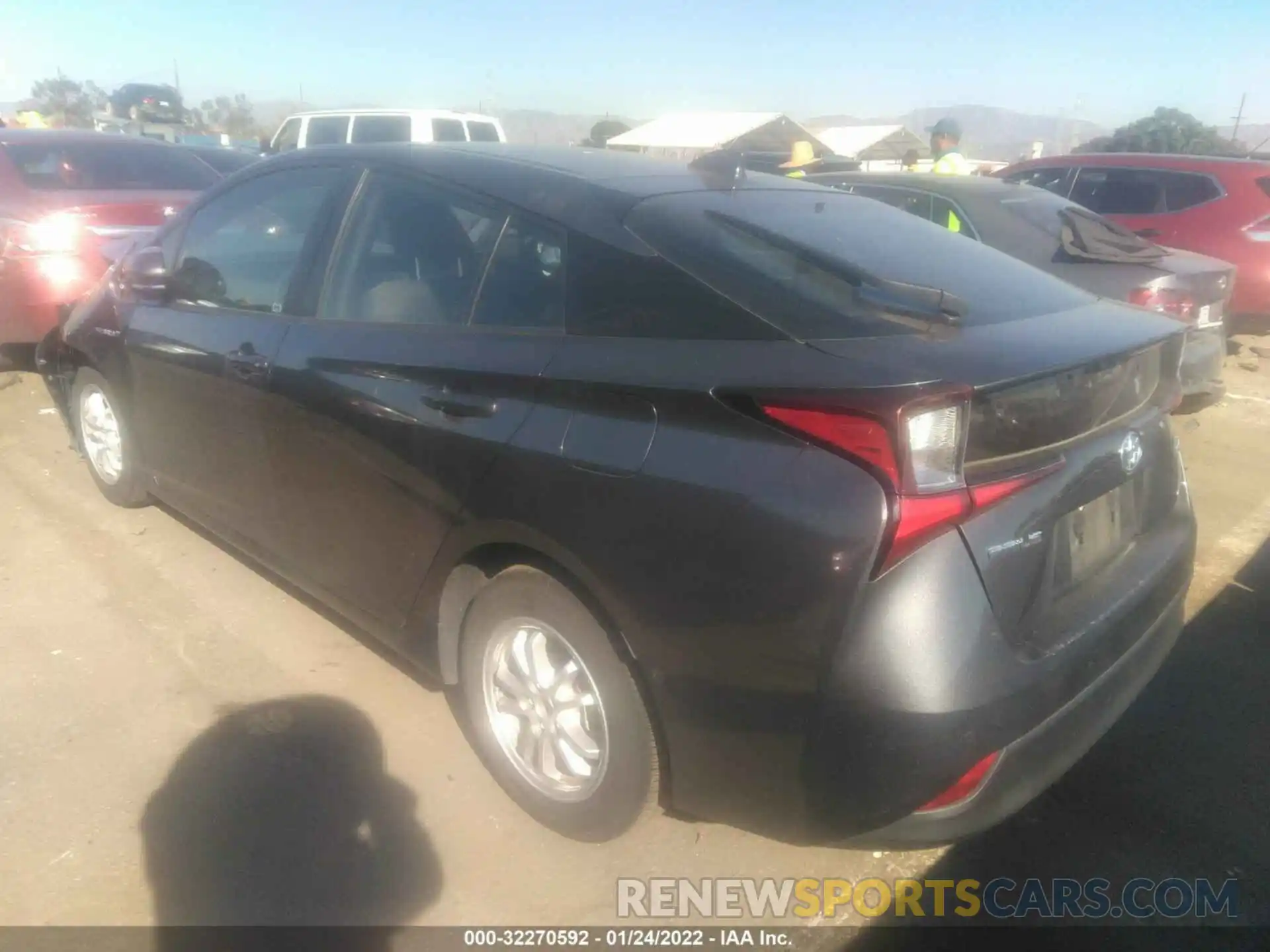 3 Photograph of a damaged car JTDKARFU6L3108808 TOYOTA PRIUS 2020