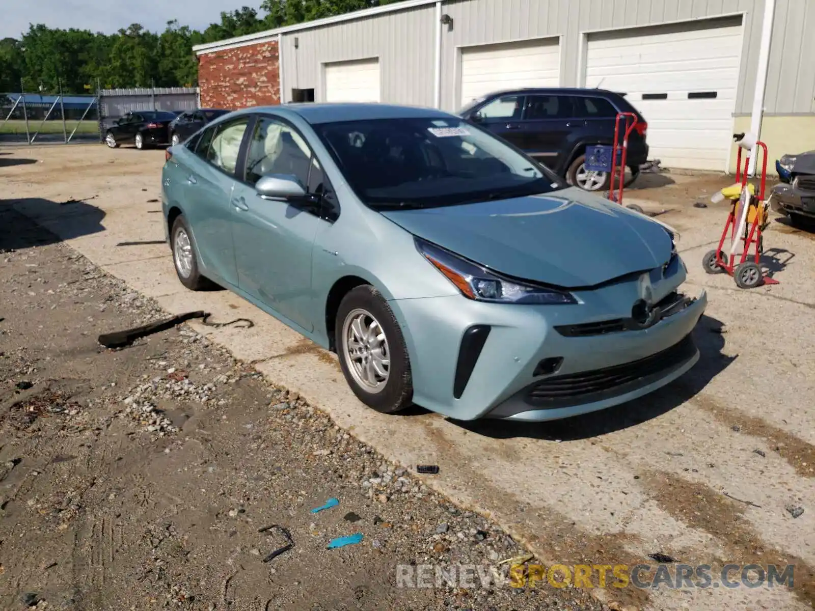 1 Photograph of a damaged car JTDKARFU6L3109070 TOYOTA PRIUS 2020