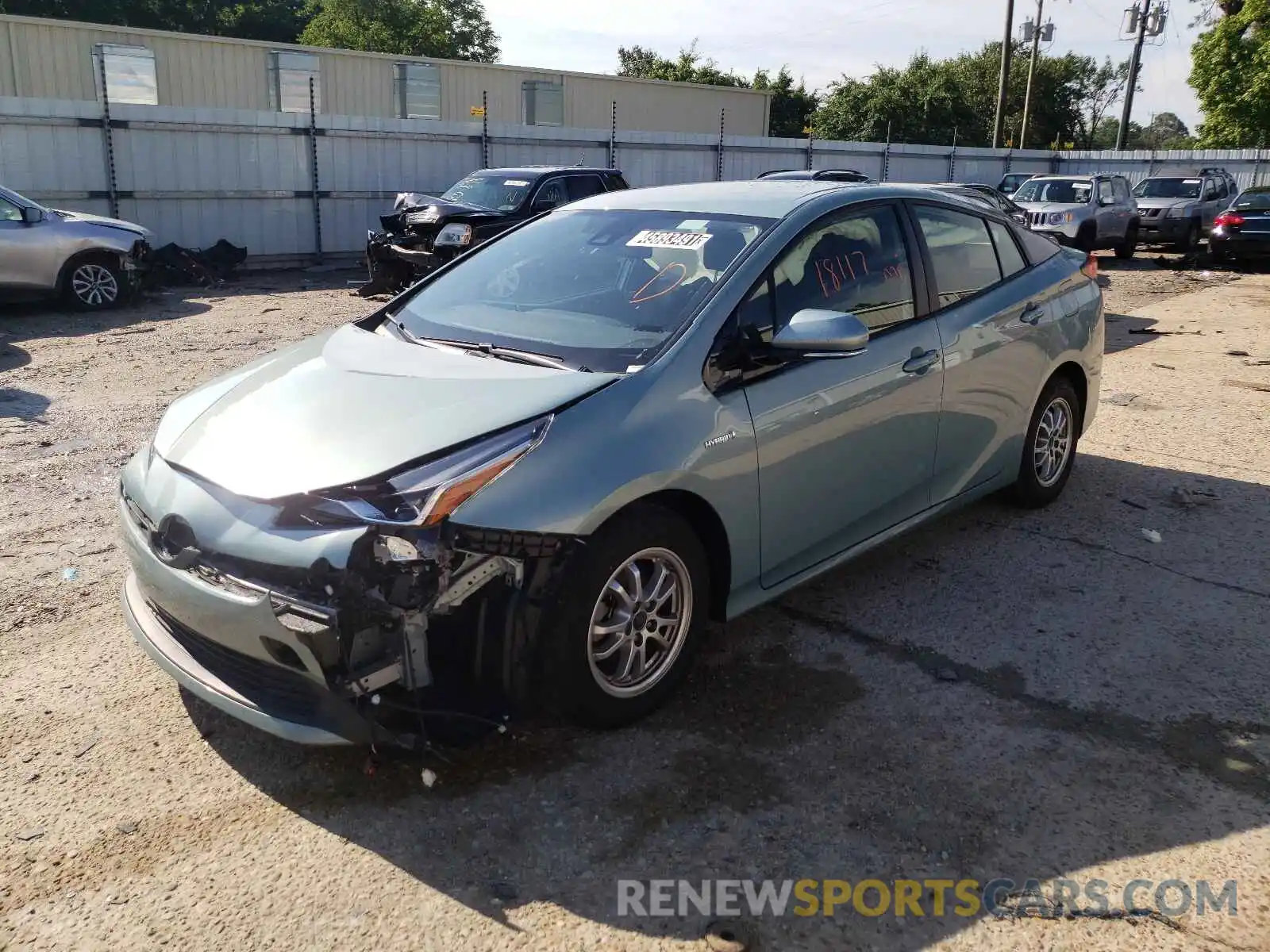 2 Photograph of a damaged car JTDKARFU6L3109070 TOYOTA PRIUS 2020