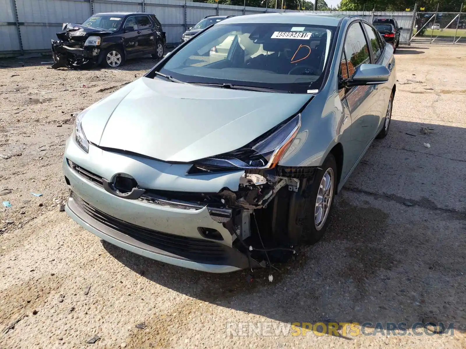 9 Photograph of a damaged car JTDKARFU6L3109070 TOYOTA PRIUS 2020