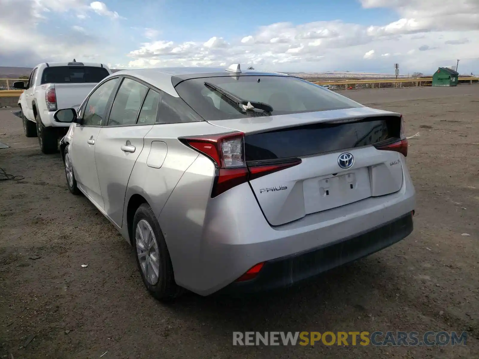 3 Photograph of a damaged car JTDKARFU6L3109327 TOYOTA PRIUS 2020