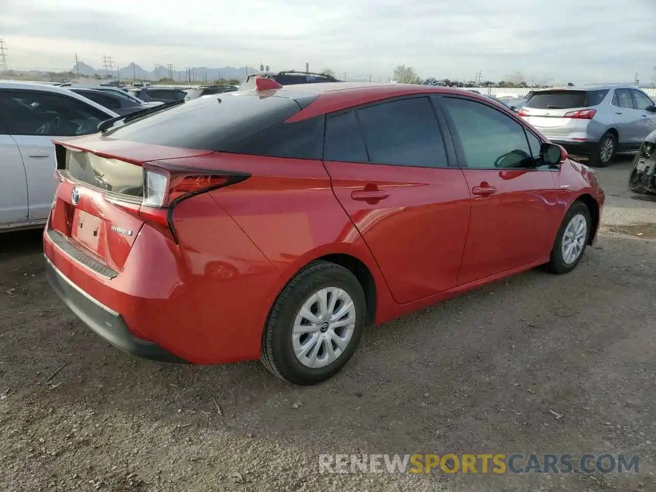 3 Фотография поврежденного автомобиля JTDKARFU6L3109389 TOYOTA PRIUS 2020