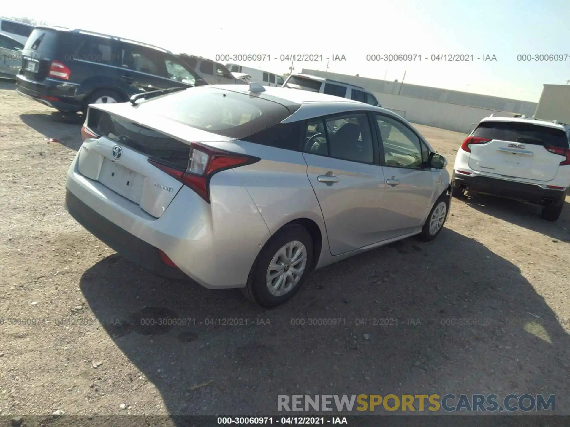 4 Photograph of a damaged car JTDKARFU6L3109716 TOYOTA PRIUS 2020