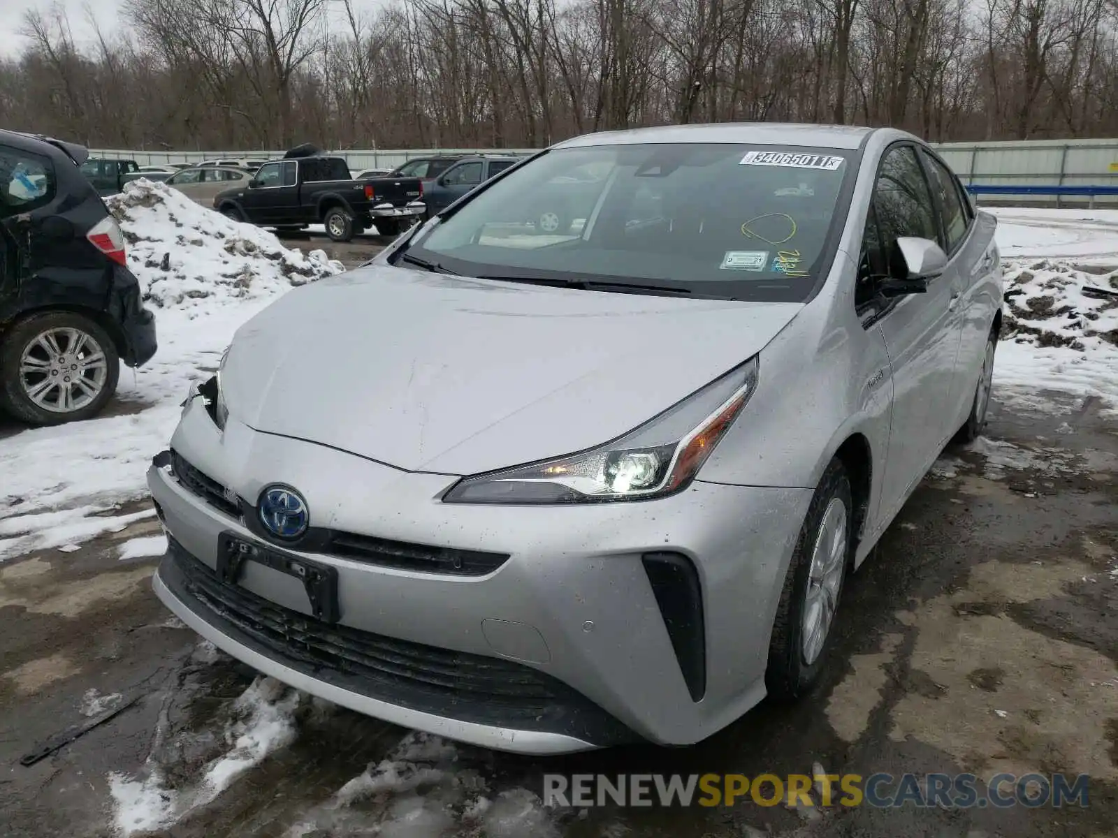 2 Photograph of a damaged car JTDKARFU6L3112017 TOYOTA PRIUS 2020