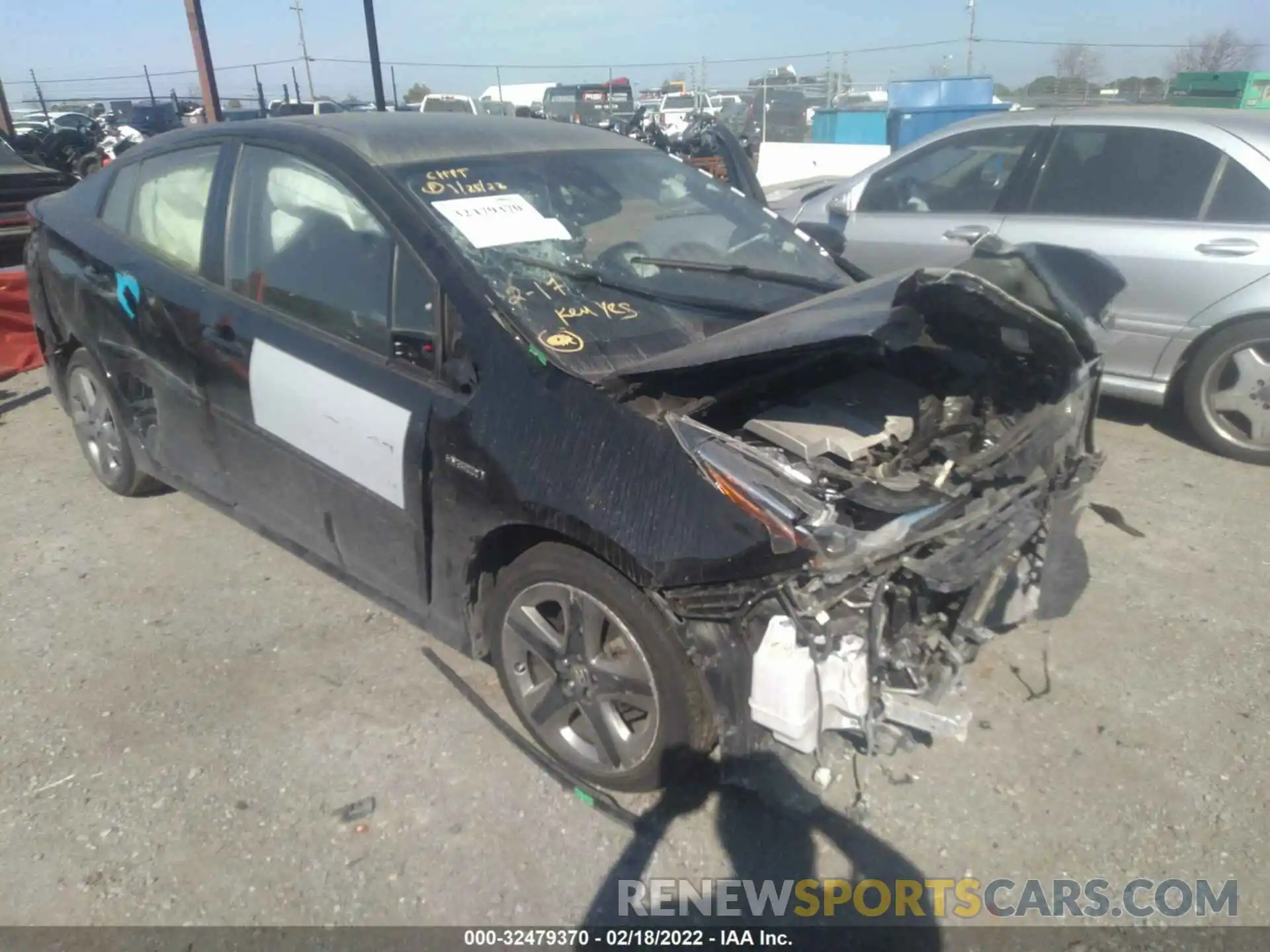 1 Photograph of a damaged car JTDKARFU6L3112258 TOYOTA PRIUS 2020