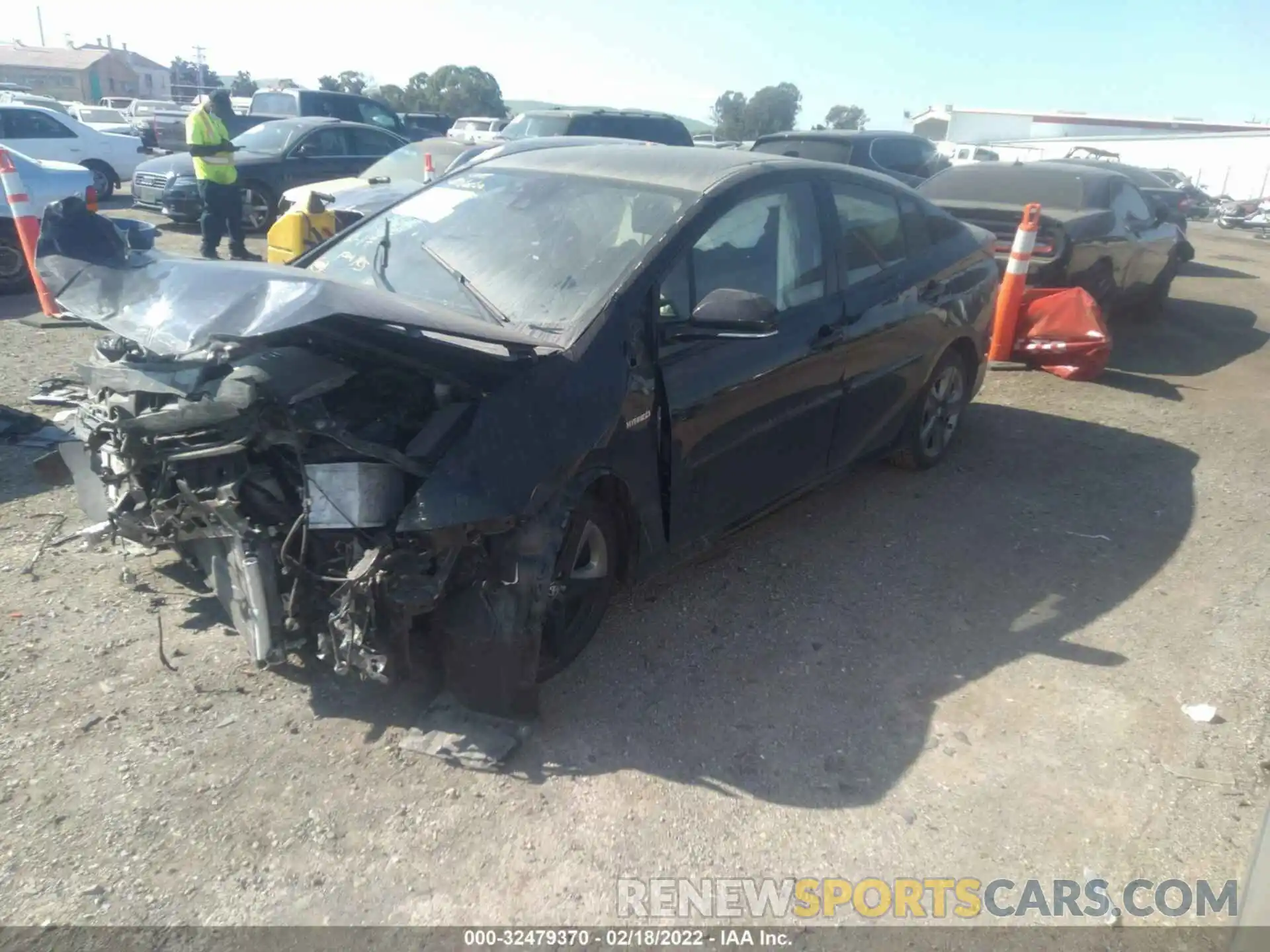 2 Photograph of a damaged car JTDKARFU6L3112258 TOYOTA PRIUS 2020